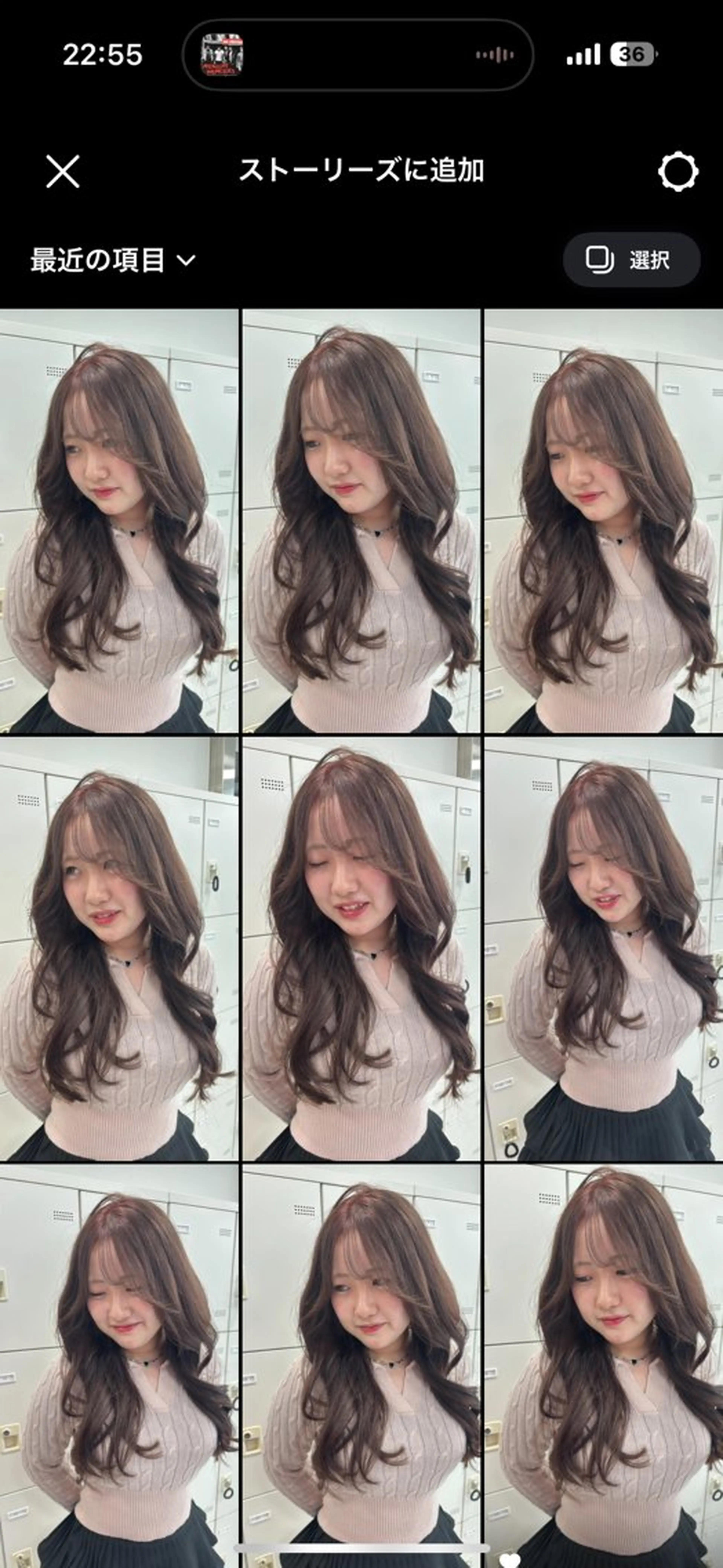 ロング カット ヘアカラー トリートメント 韓国ヘア/ブリーチ無 しWカラー/オリーブのヘアスタイル