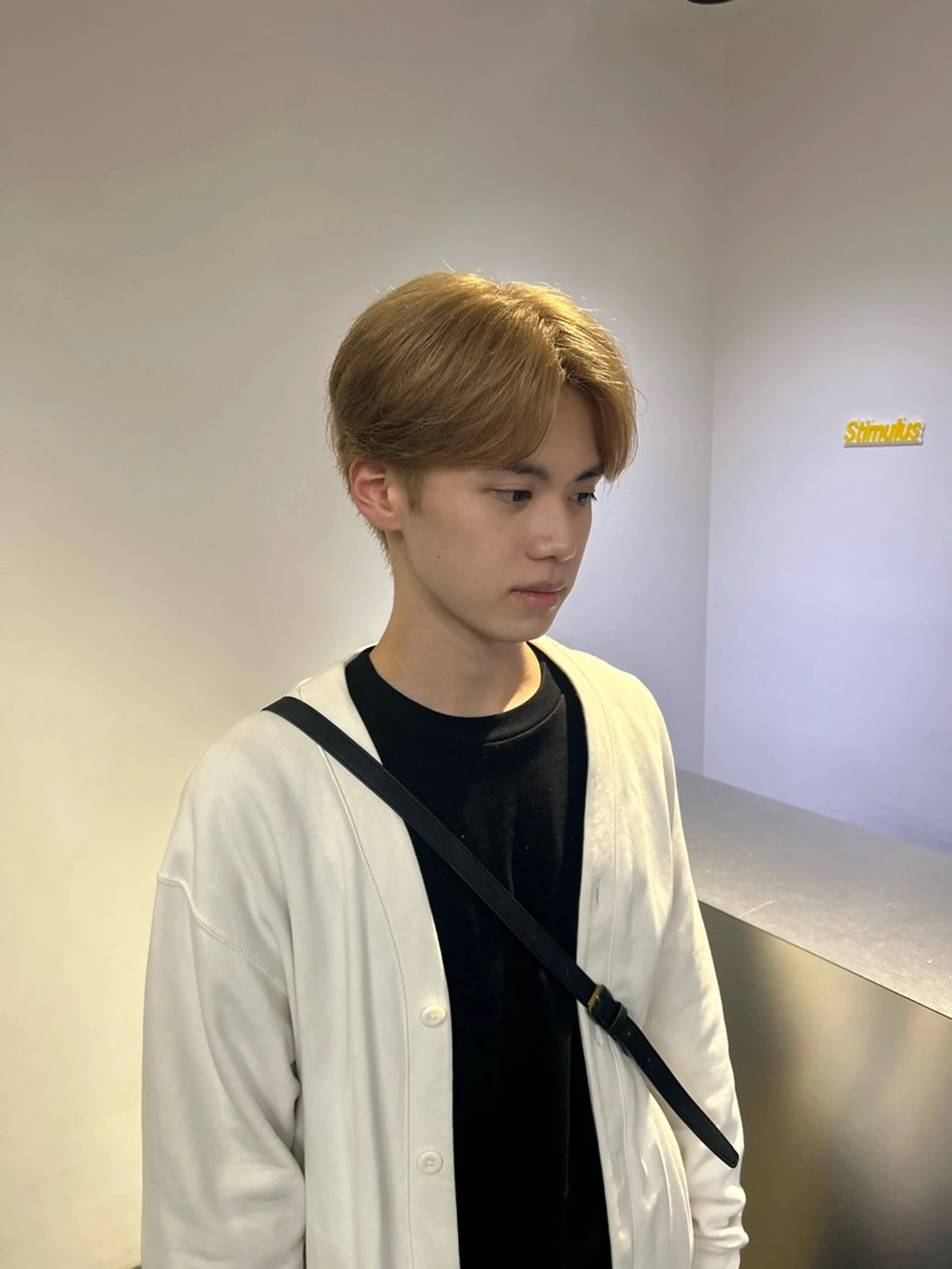 ショート カラー メンズ ダブルカラー stimulus所属・stimulus/ HAYATOのヘアスタイル