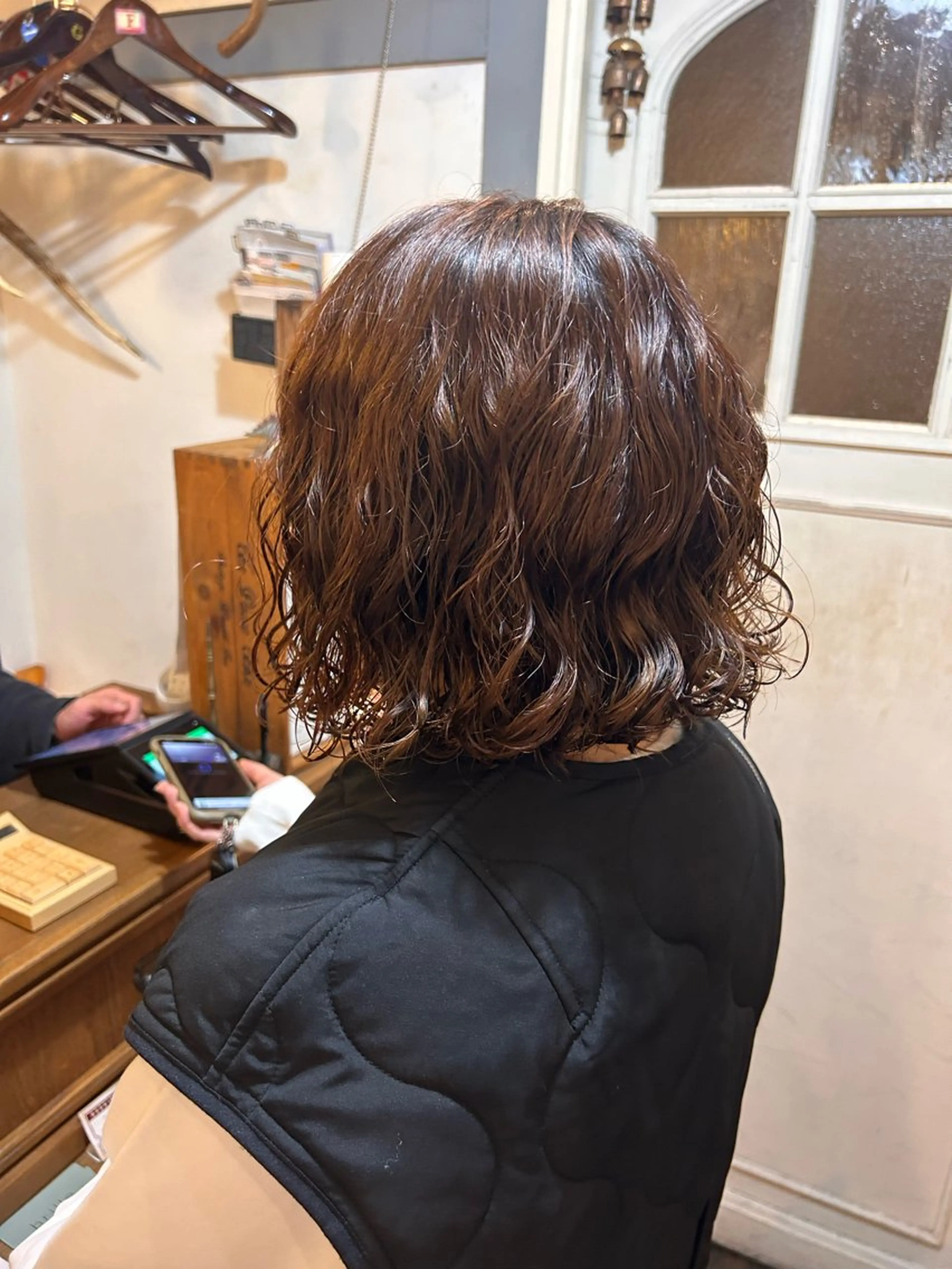 ショート パーマ カット パーマ トリートメント 清水千優/パーマ/透 明感カラー/メンズのヘアスタイル