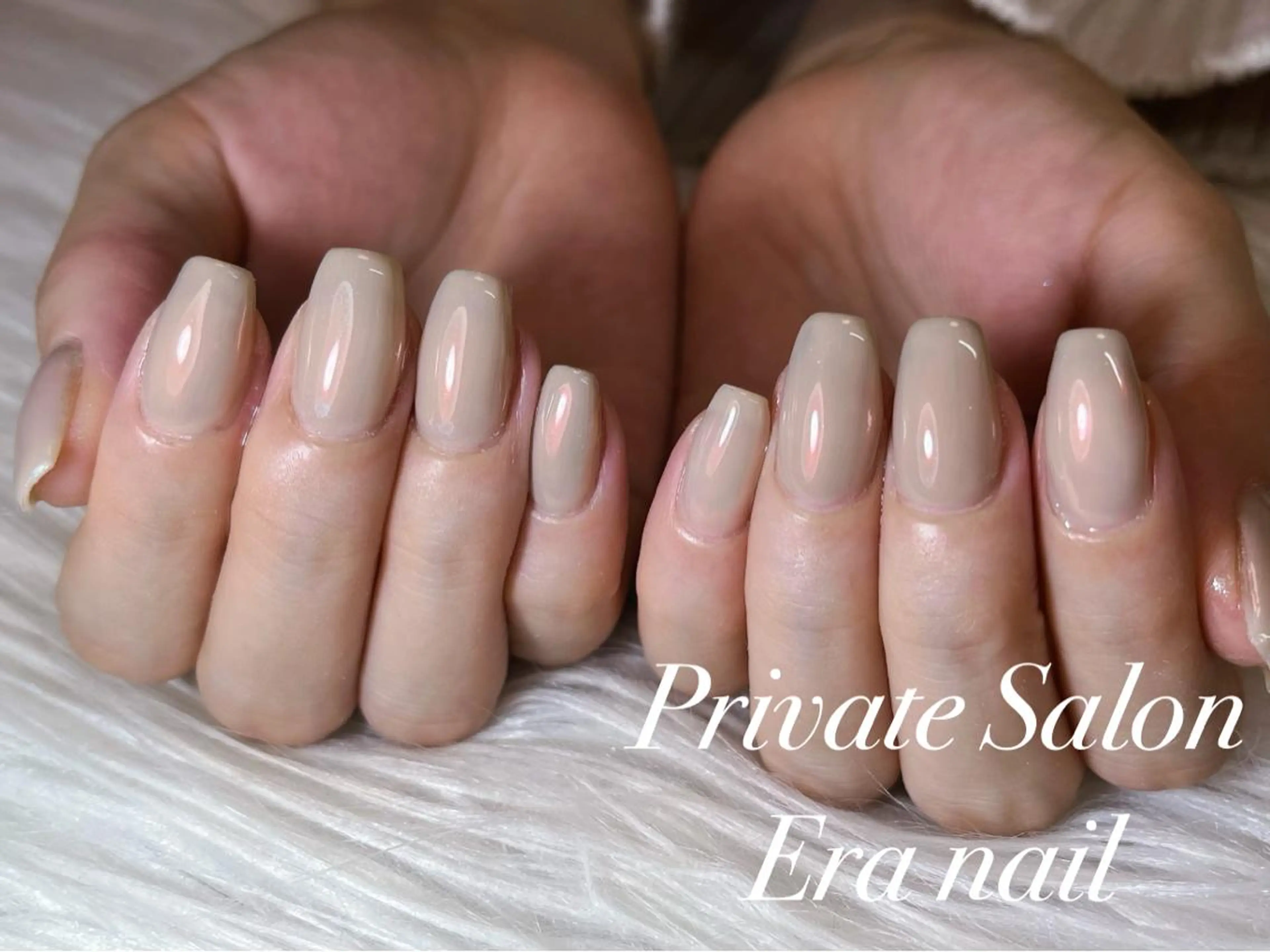 ネイル オーロラネイル ワンカラーネイル ハンドネイル Era nailのネイルデザイン