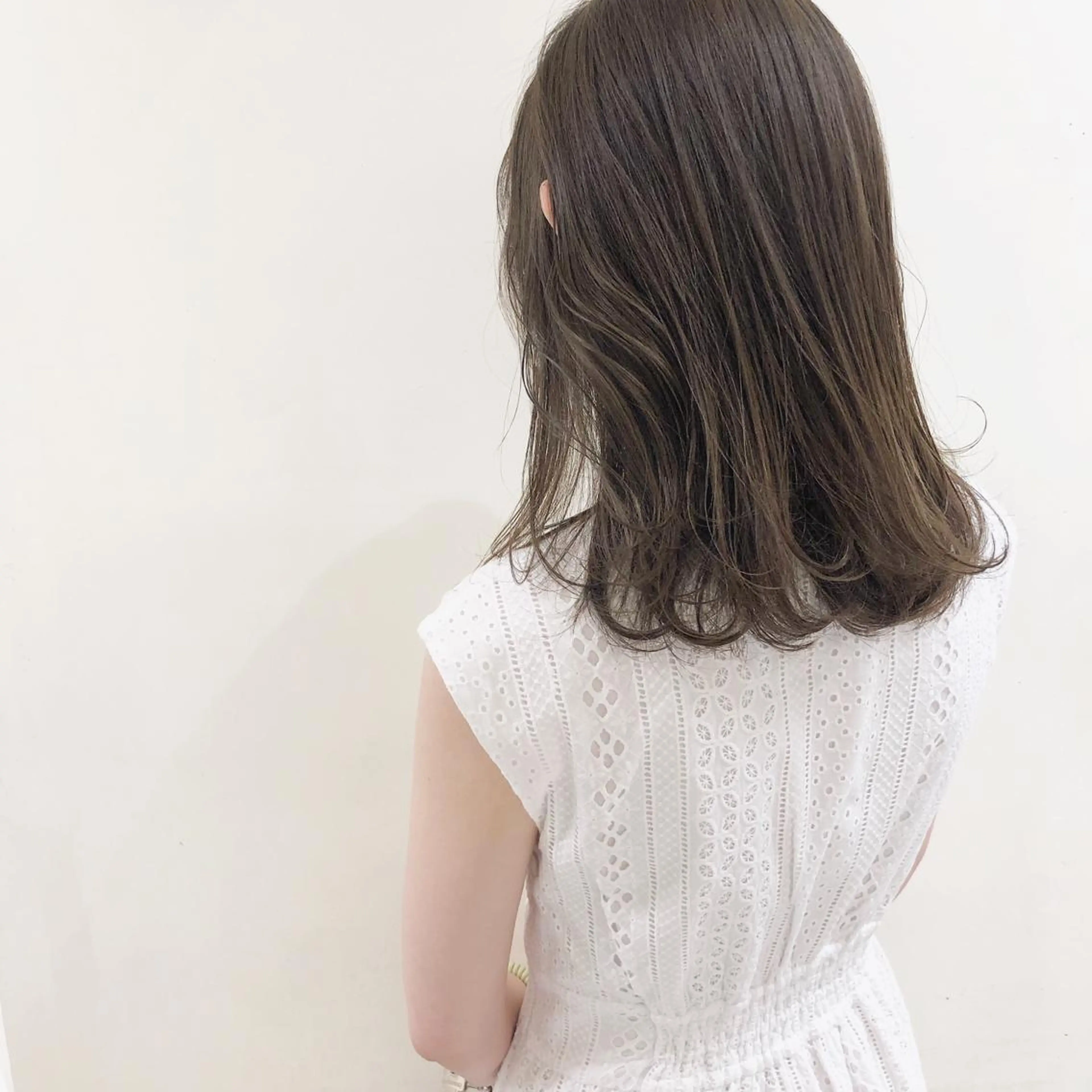 セミロング カラー 透明感カラー カット ボブ/パーマ 古家 佑真のヘアスタイル