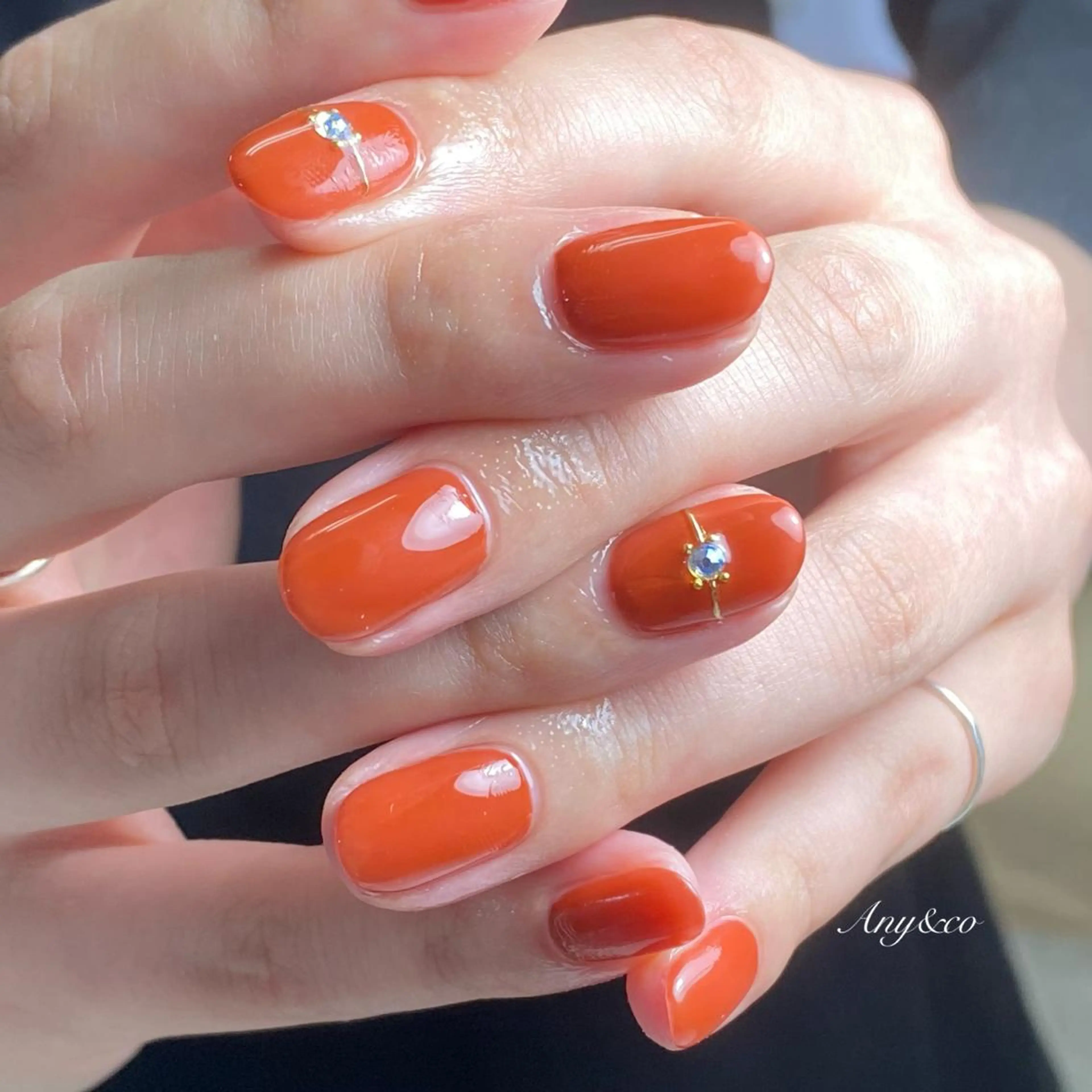 ネイル アートネイル オフィスネイル シンプルネイル Any&co 【エニコ】のマツエク・マツパデザイン