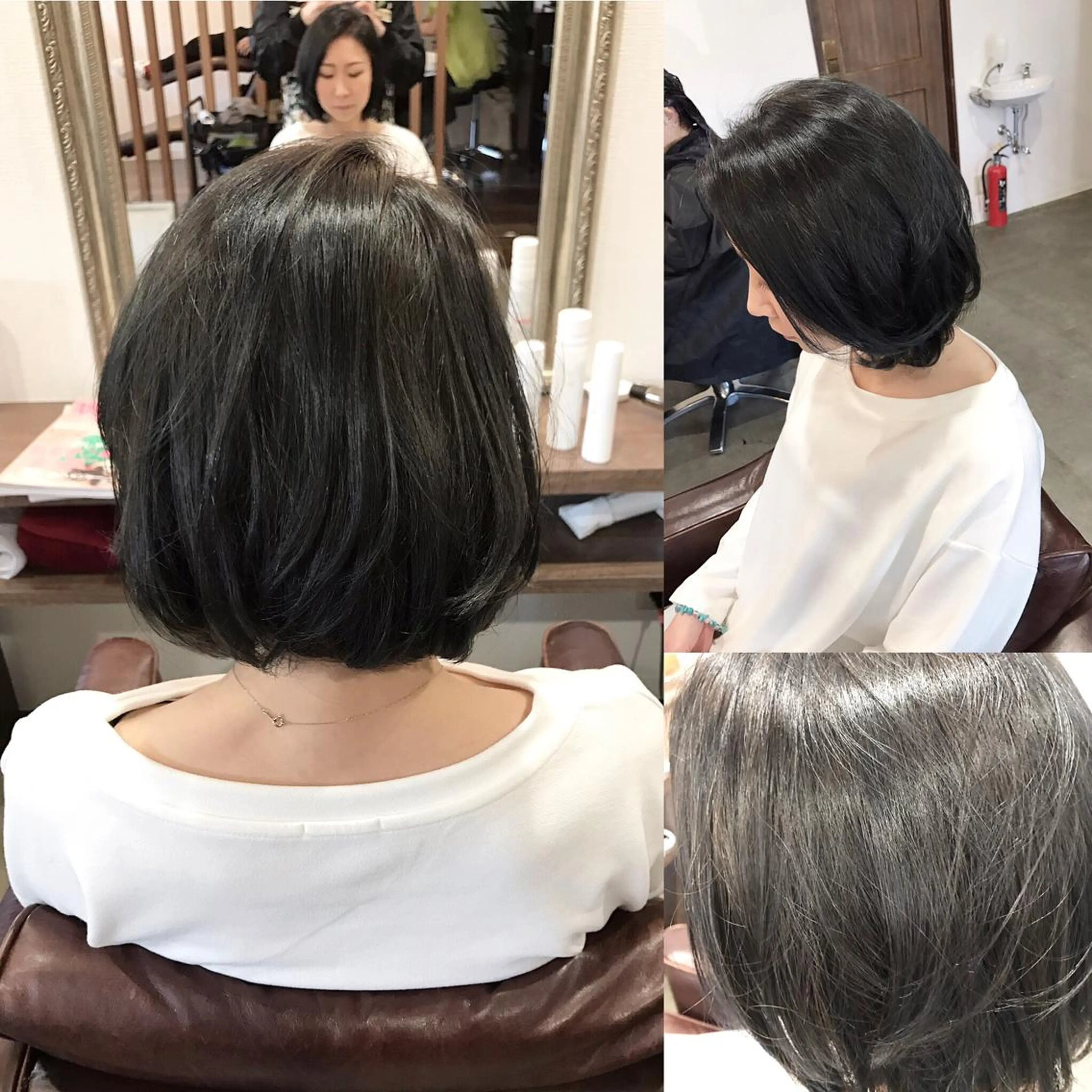 ショート カラー レイヤーカット匠 イソザキノリユキのヘアスタイル