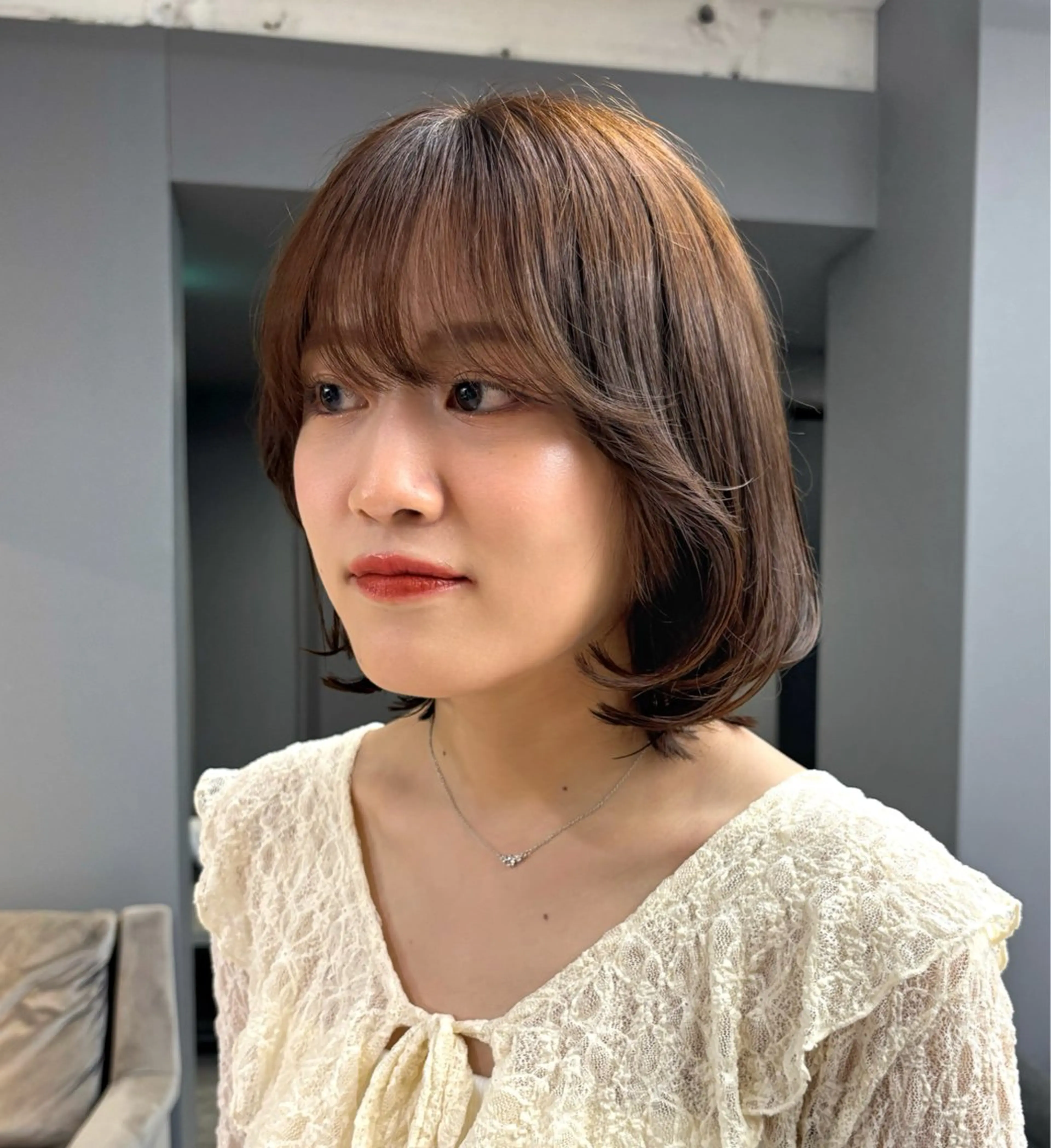 ショート ボブ 韓国風ヘア 重里 瑠花のヘアスタイル