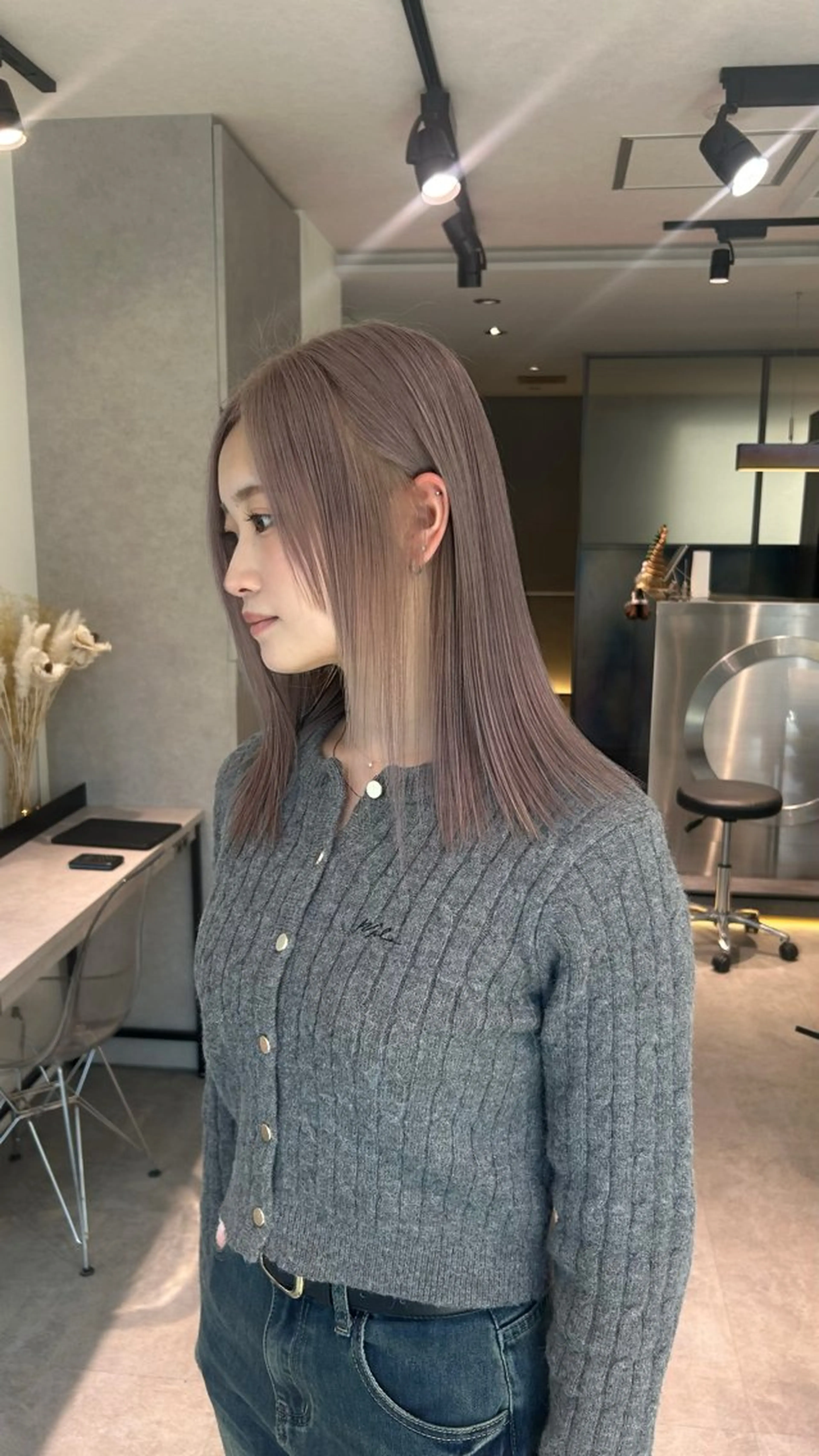 セミロング カラー Qin所属・ルーツカラー 🌟  ミキのヘアスタイル
