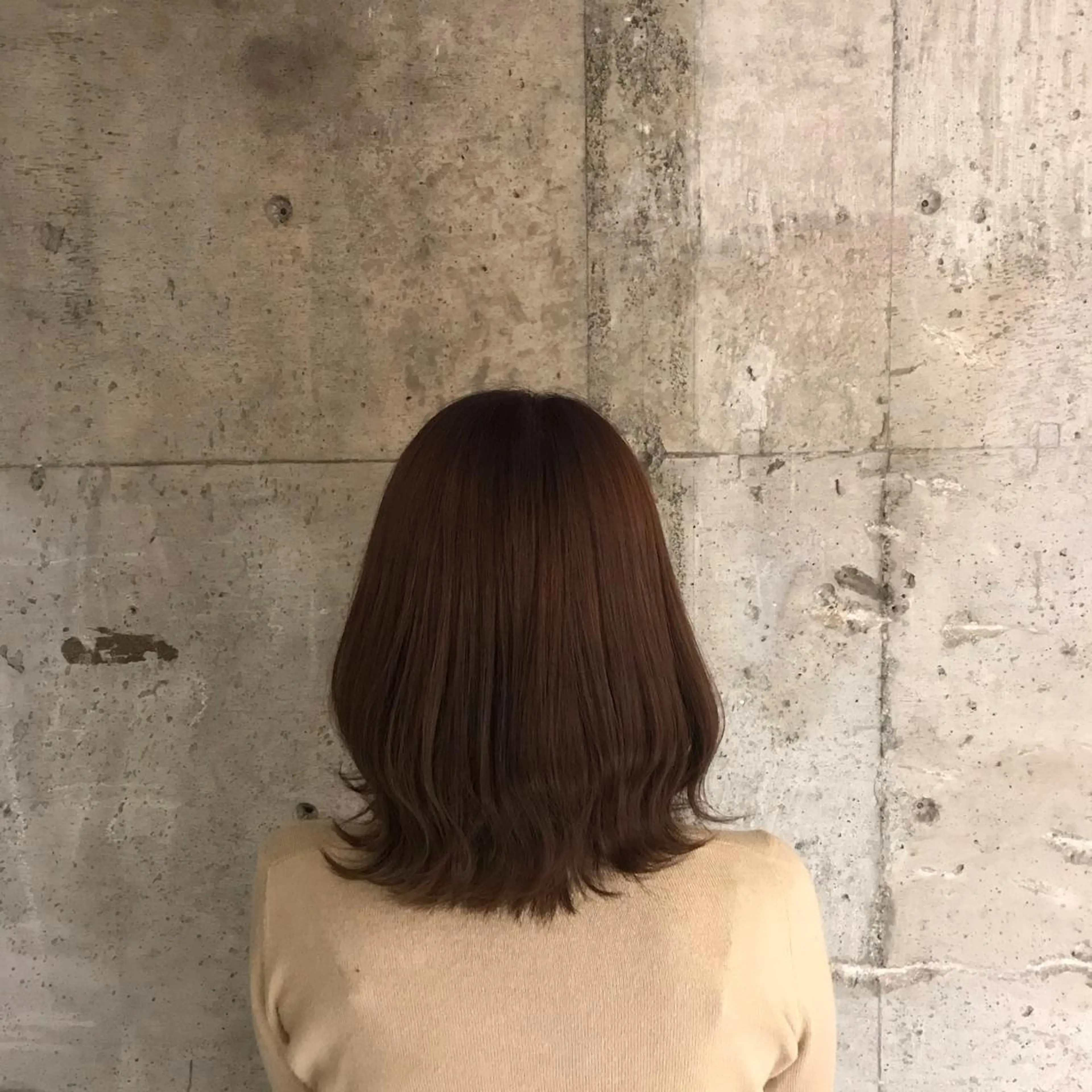 ミディアム ピンクブラウン 菅原 彩加のヘアスタイル