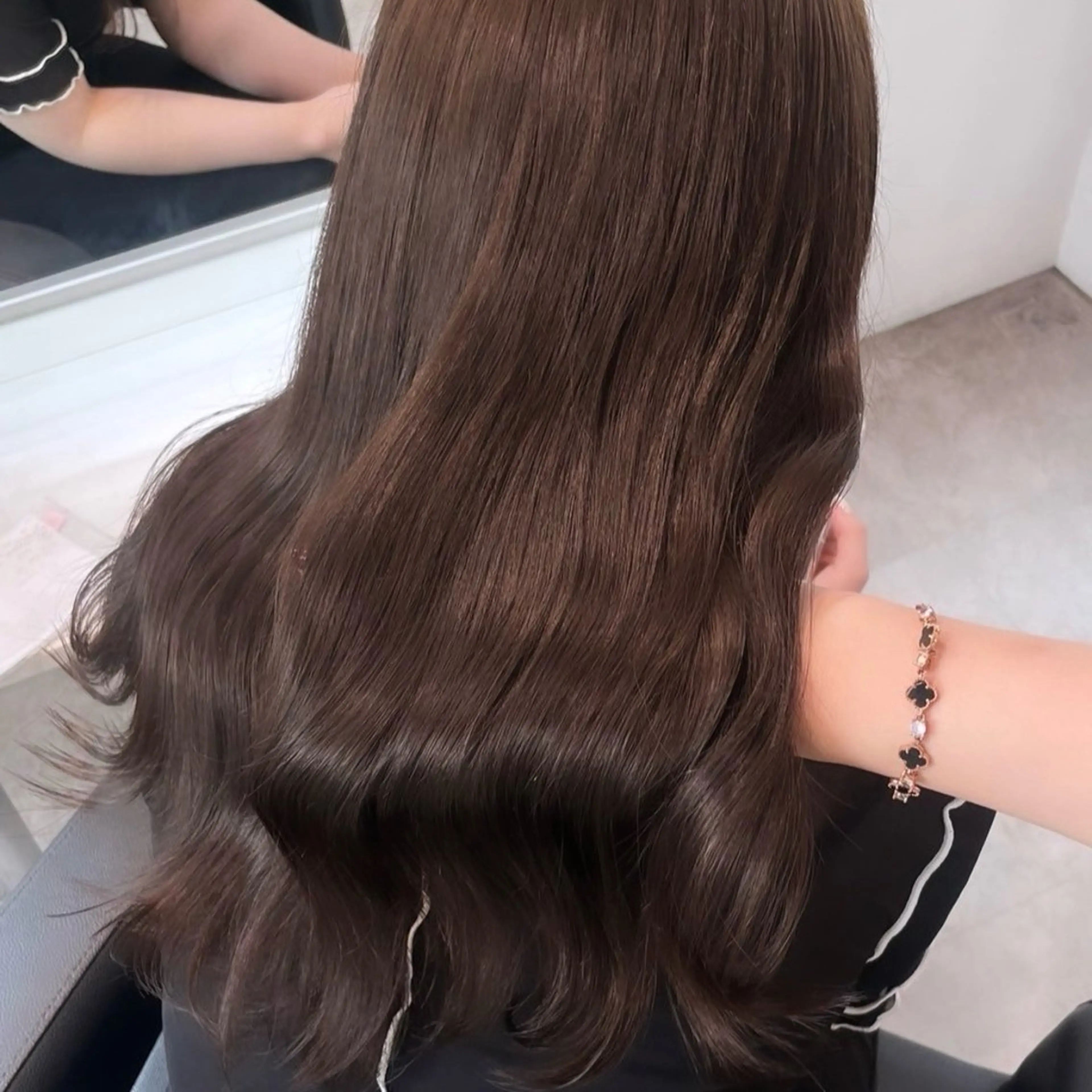 ロング カラー メンズ メンズブリーチ ブリーチ ブリーチなしカラー 髪質改善 トリートメント 💗愛され暖色💗 ピンク/レッド💗のヘアスタイル