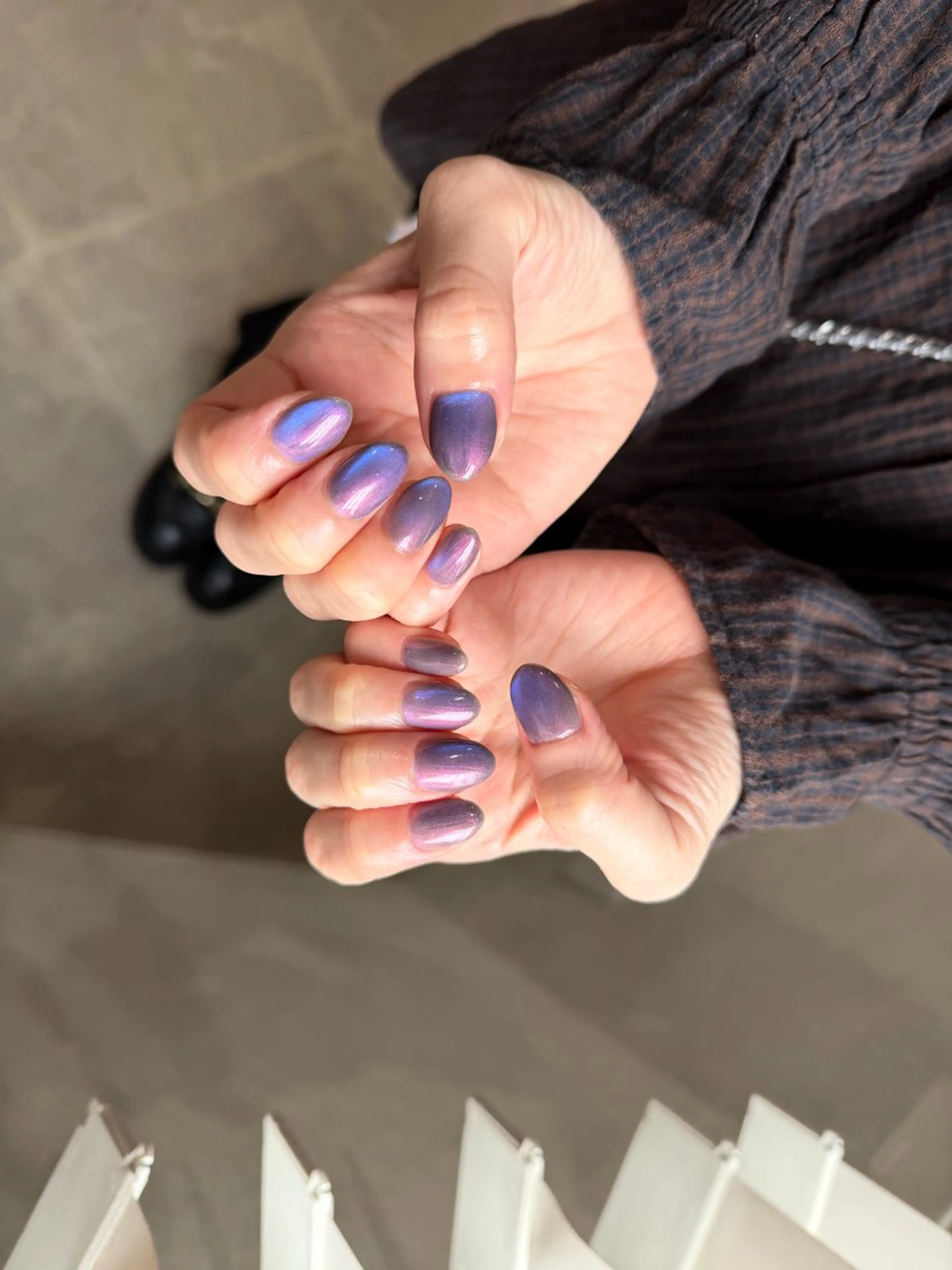 ネイル オーロラネイル マグネットネイル ハンドネイル ciel nailのネイルデザイン
