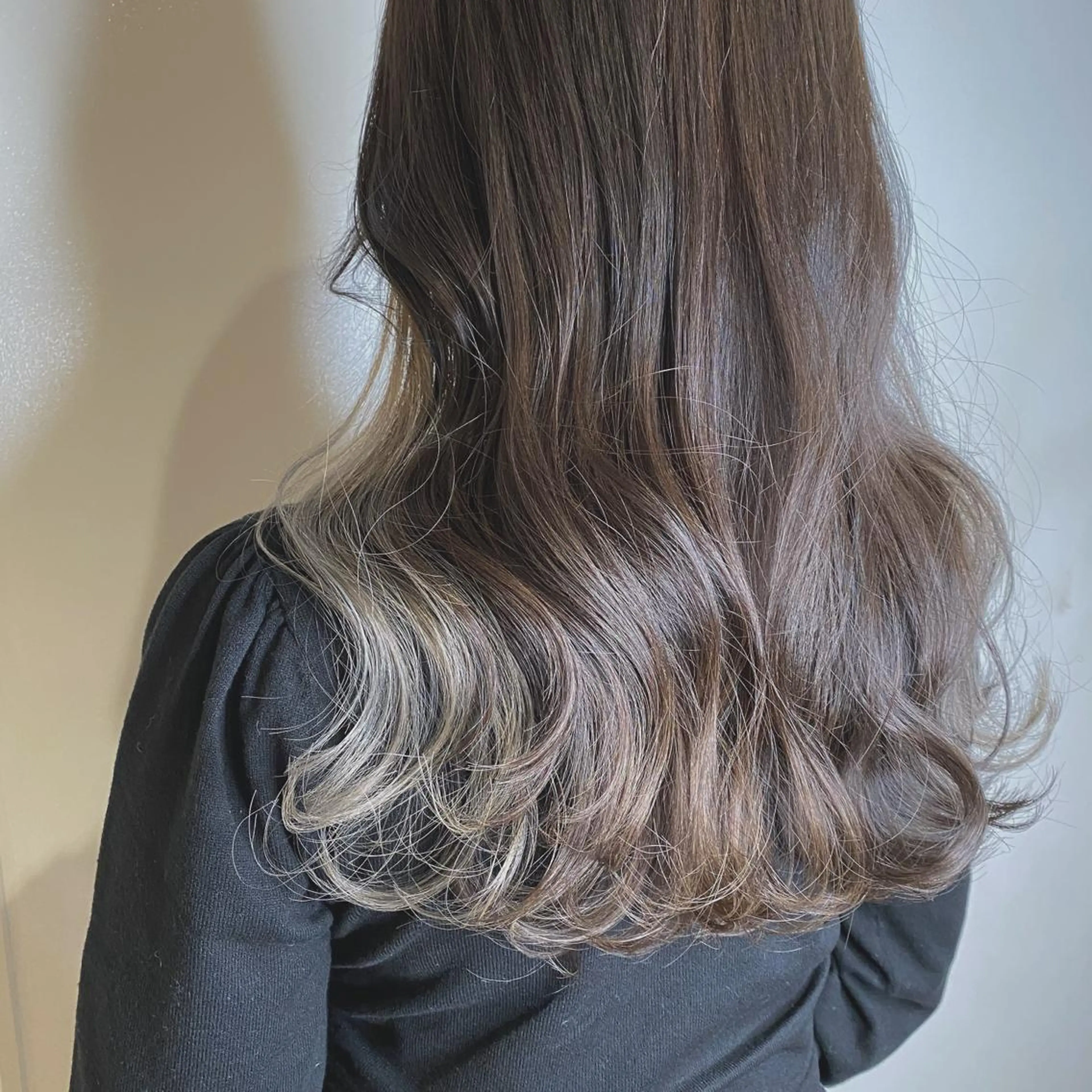 セミロング カラー ヘアアレンジ マツエク・マツパ グレージュ ヘアカラー トリートメント Noah's　Ark所属・透明感カラー🫧ヘア セット🫧松本菜月の眉毛・アイブロウイメージ