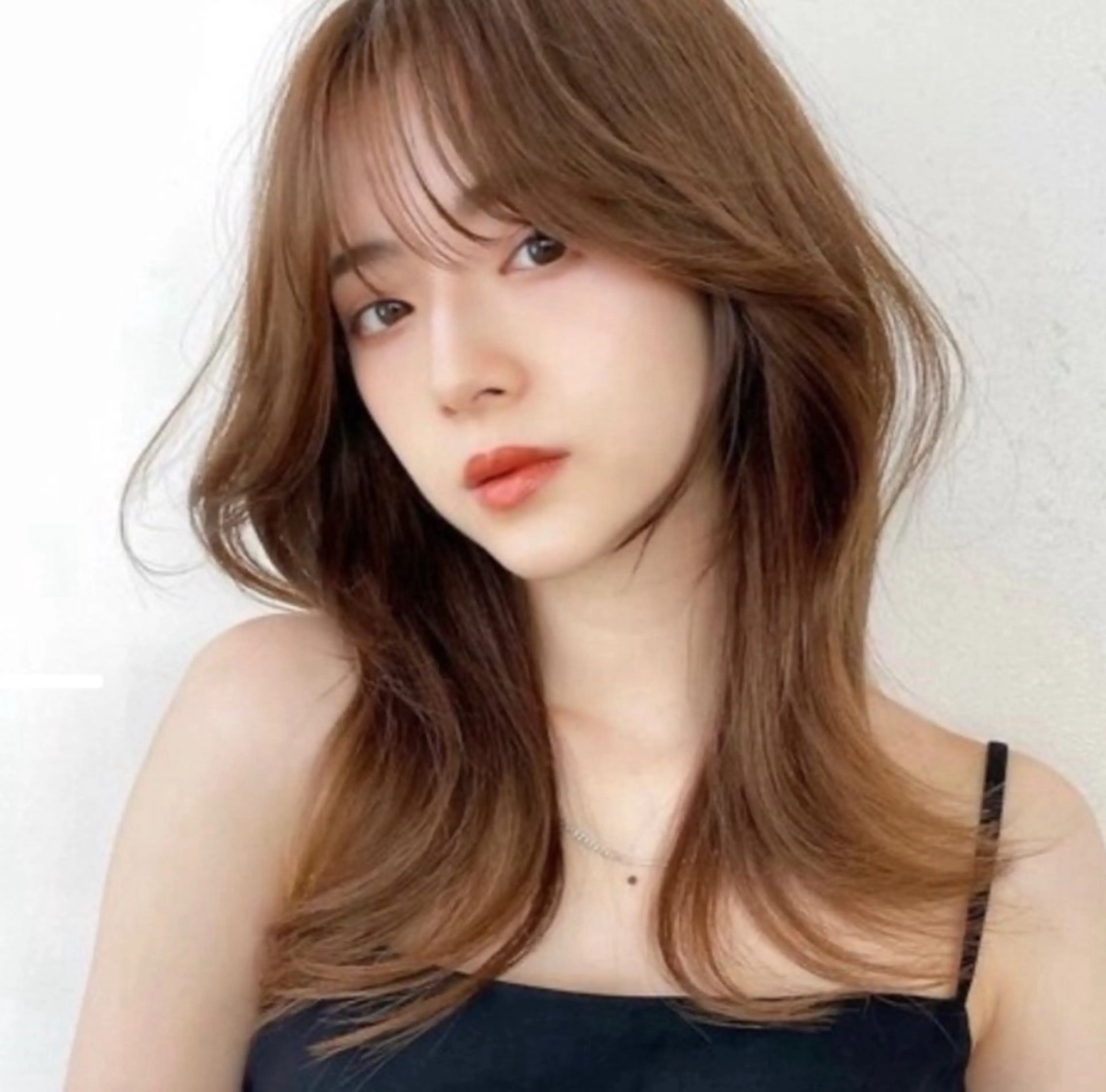 セミロング くびれヘア レイヤーカット 似合わせカット‪// 鶴我万唯華のヘアスタイル