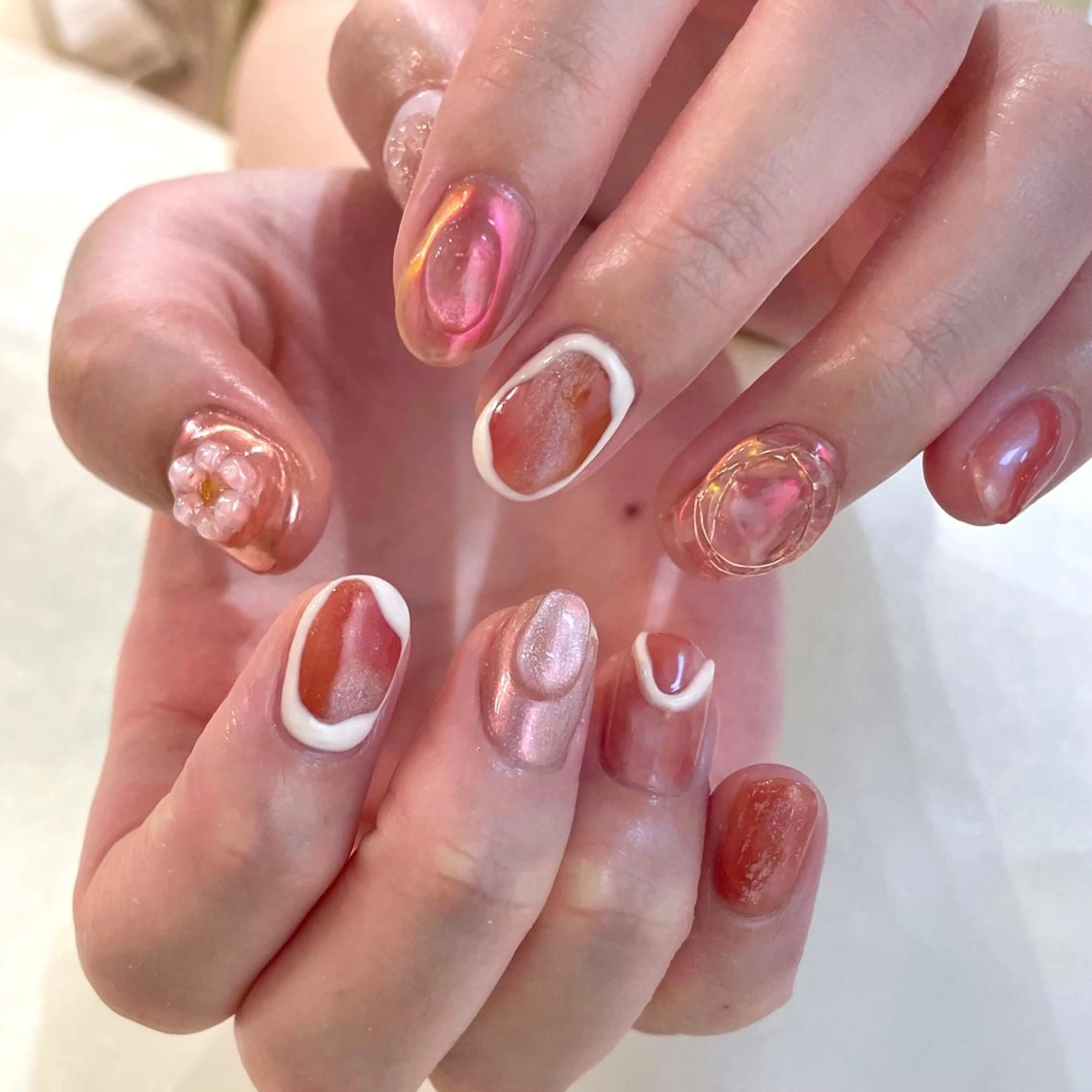 ネイル ハンドネイル 新井 ひなののネイルデザイン