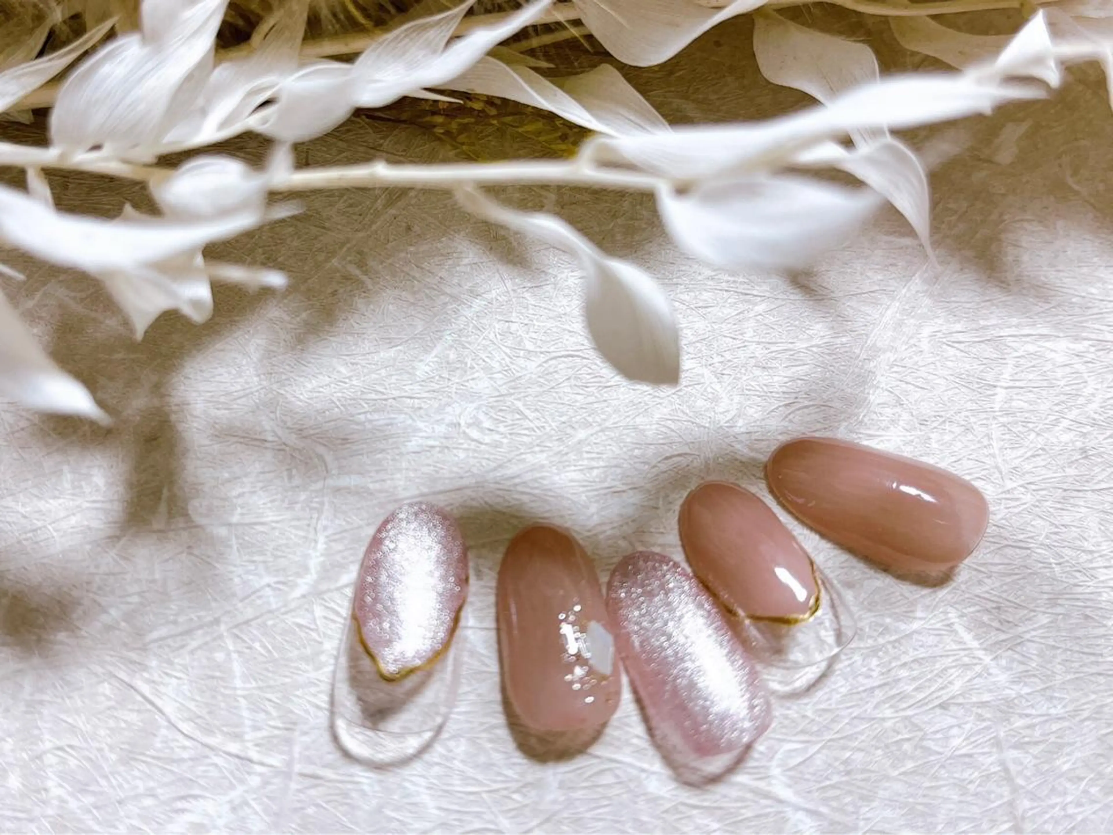 ネイル クリアネイル ジェルネイル 韓国ネイル パラジェル 春ネイル ハンドネイル kiki nail &brow二子玉川のネイルデザイン