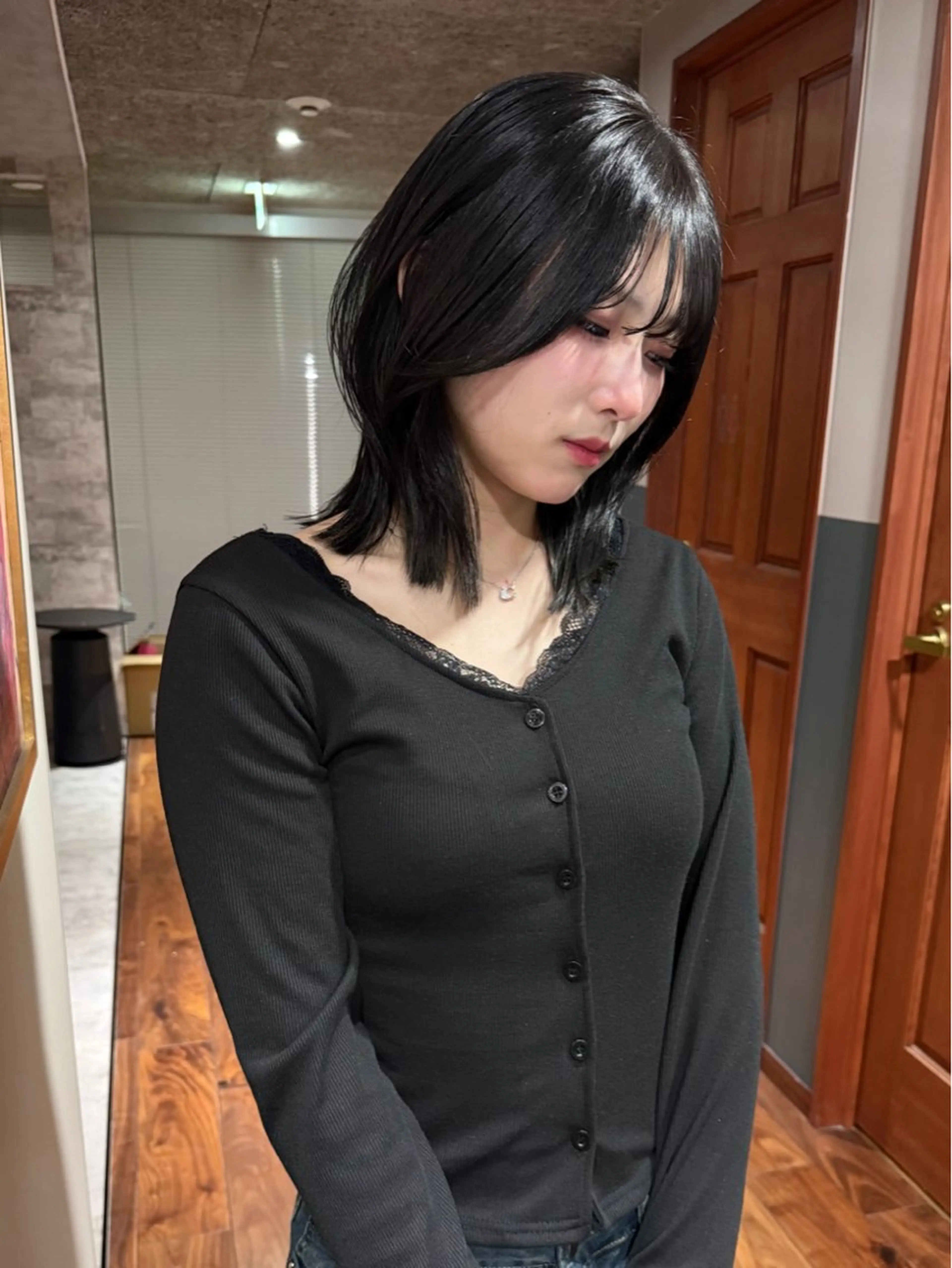 ミディアム カラー 似合わせカット カット ヘアカラー トリートメント mai / linoah˚✧のヘアスタイル