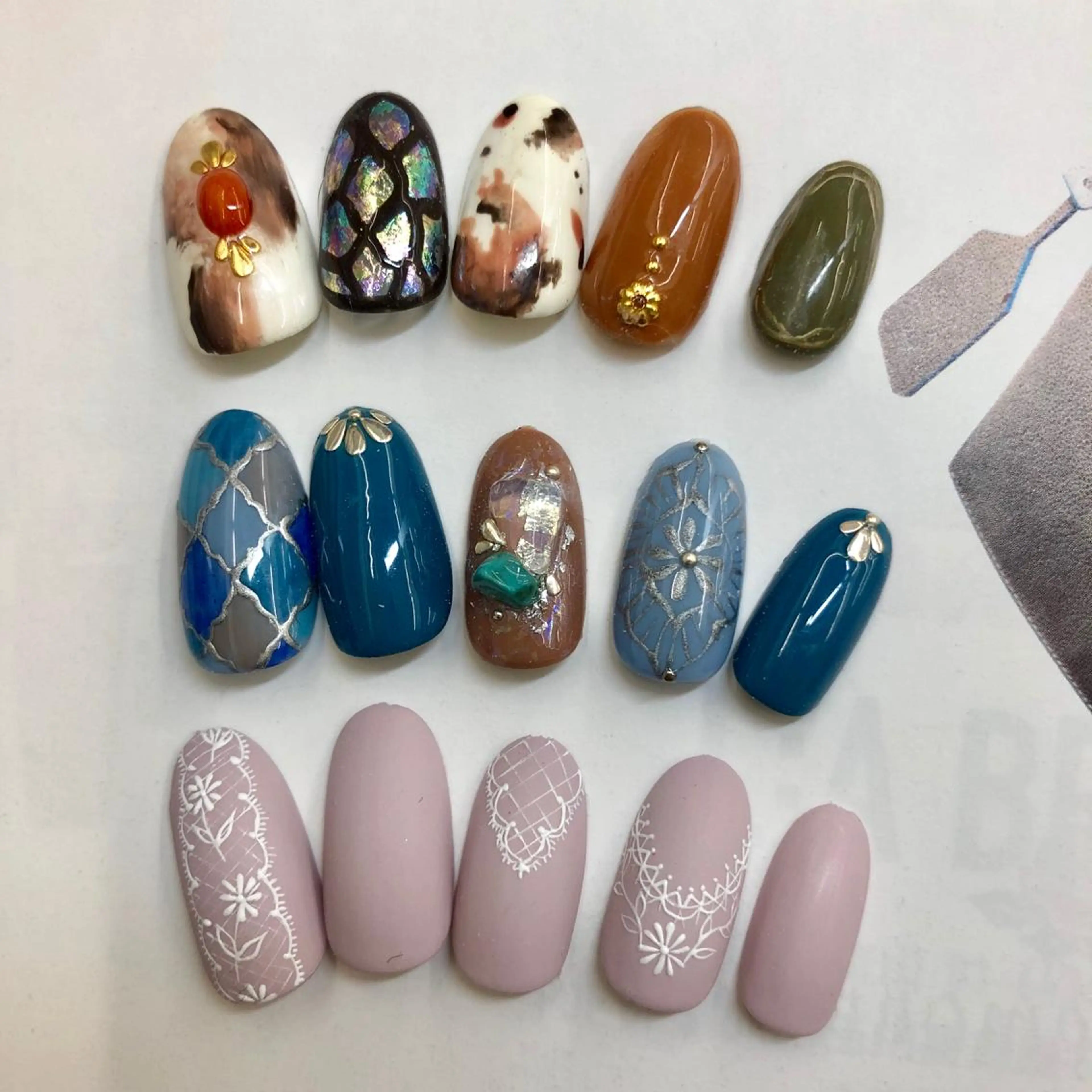 ネイル アートネイル 持ち込み 🎀AYAKO 🎀中韓ネイルのネイルデザイン