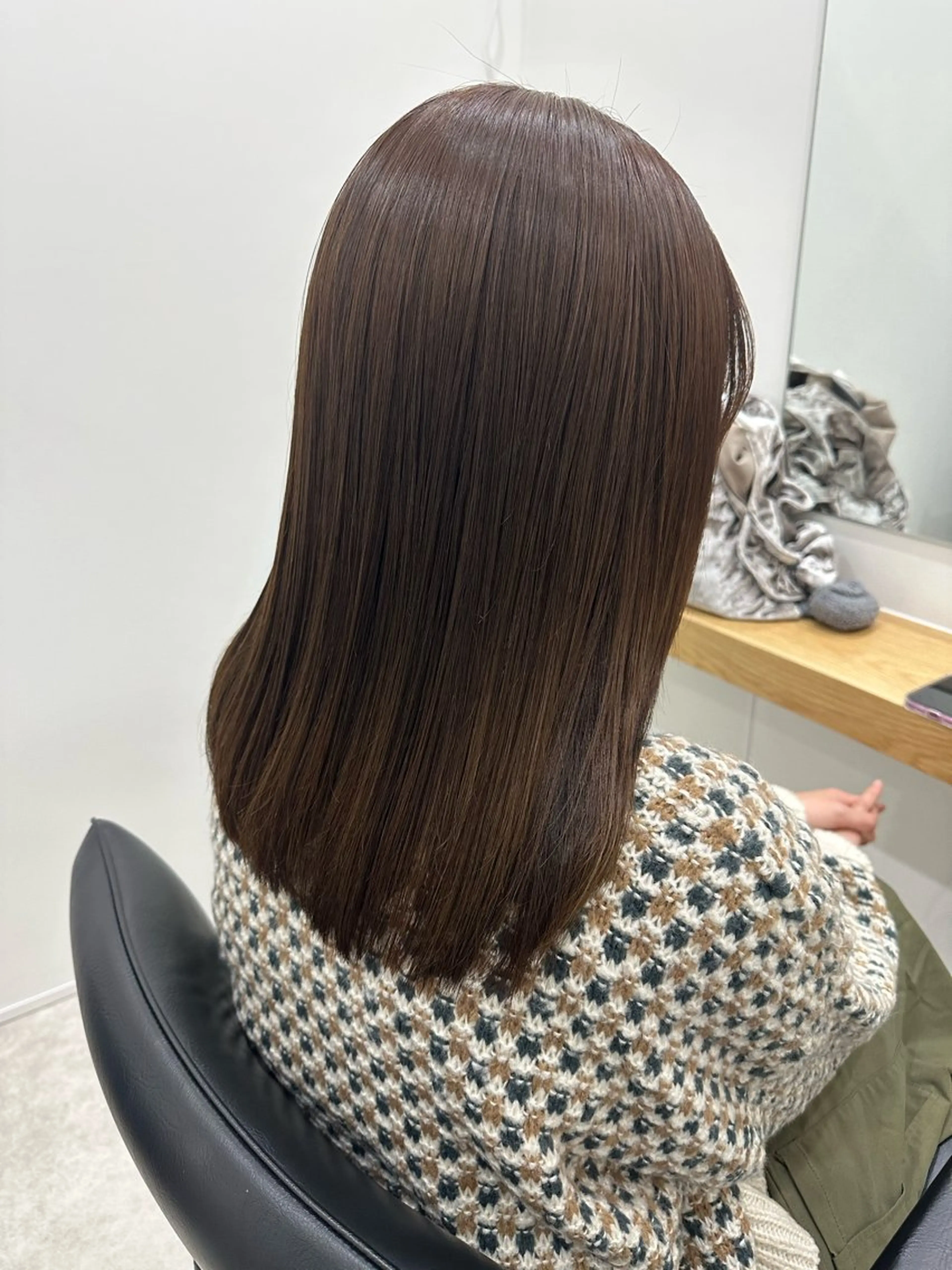 セミロング カラー ヘアカラー トリートメント ヘアセット/艶カラー 💐nao.のヘアスタイル