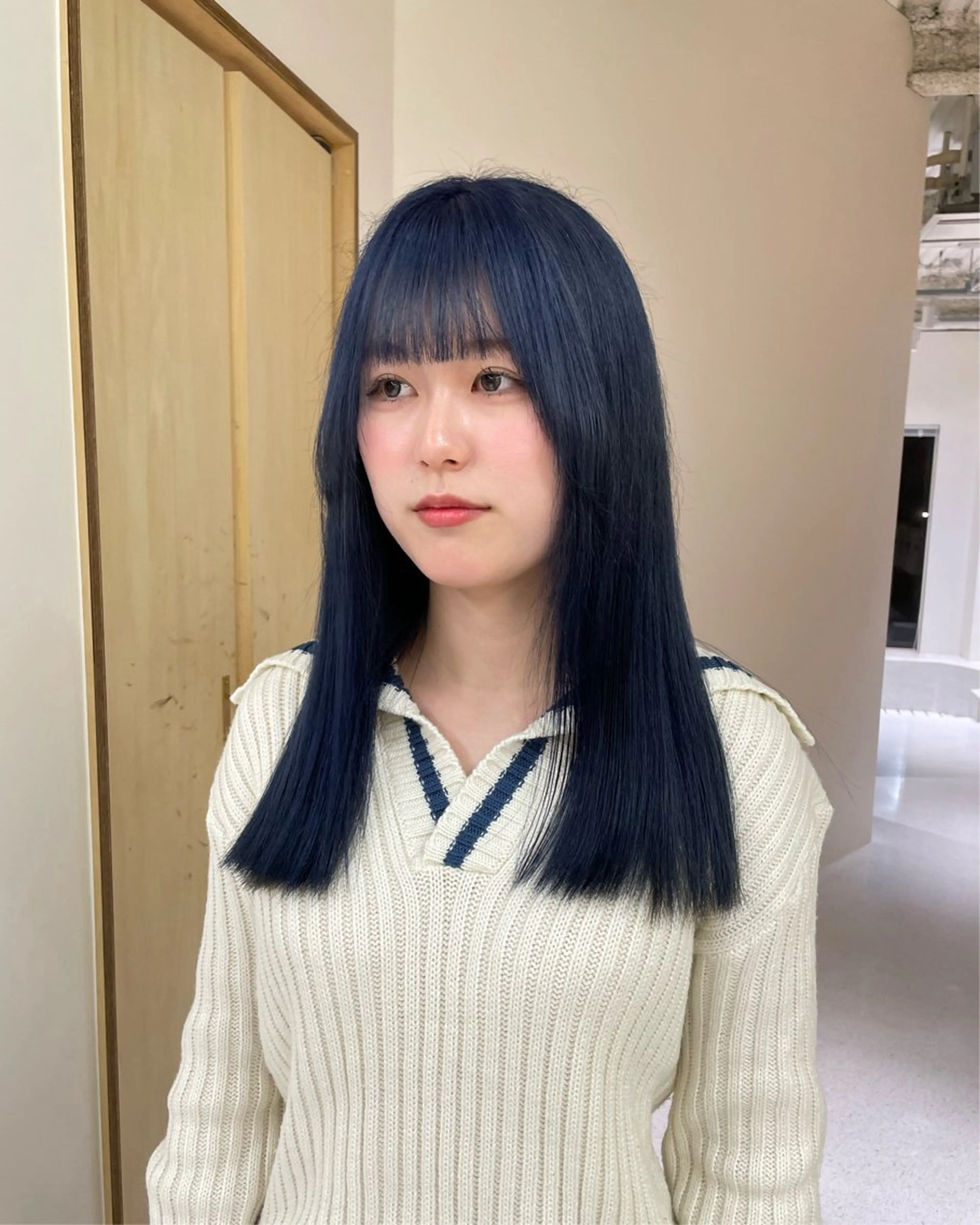 ロング カラー 菱田 愛果のヘアスタイル