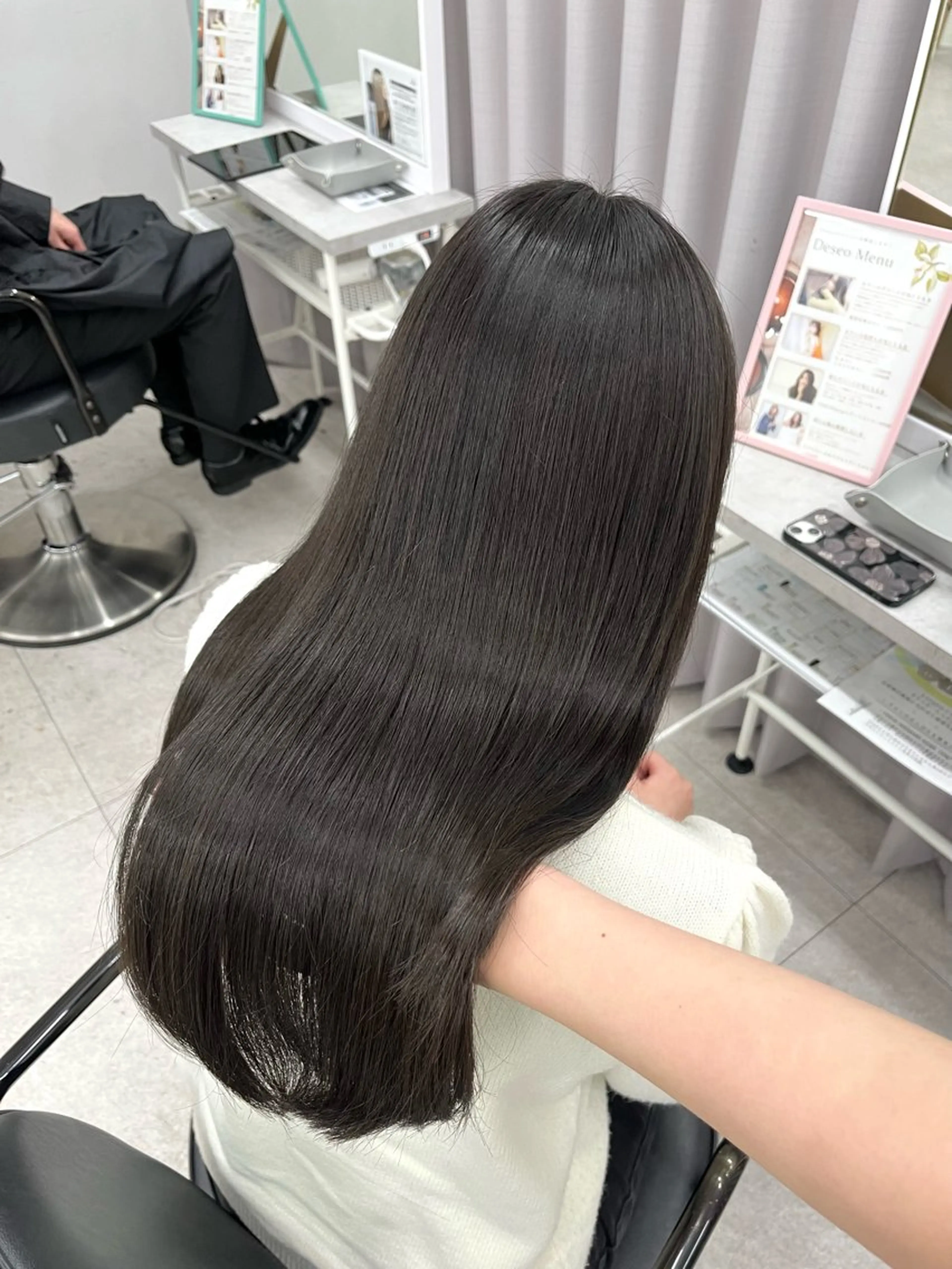 【広がる髪に🍃】カット➕髪質改善ケアカラー➕縮毛矯正の写真