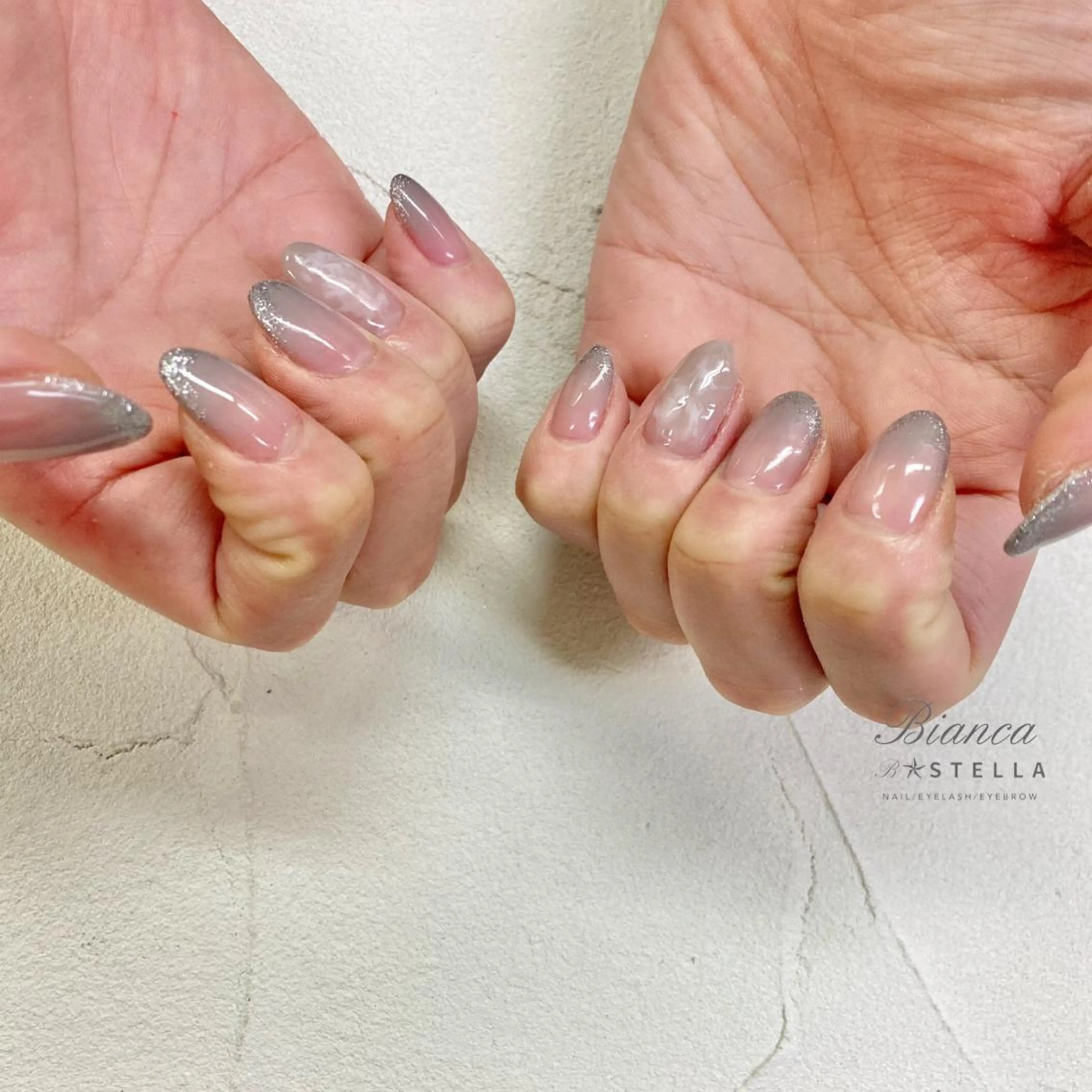 ネイル ラメ(グリッター) Mojyam nail所属・松本 実咲のネイルデザイン