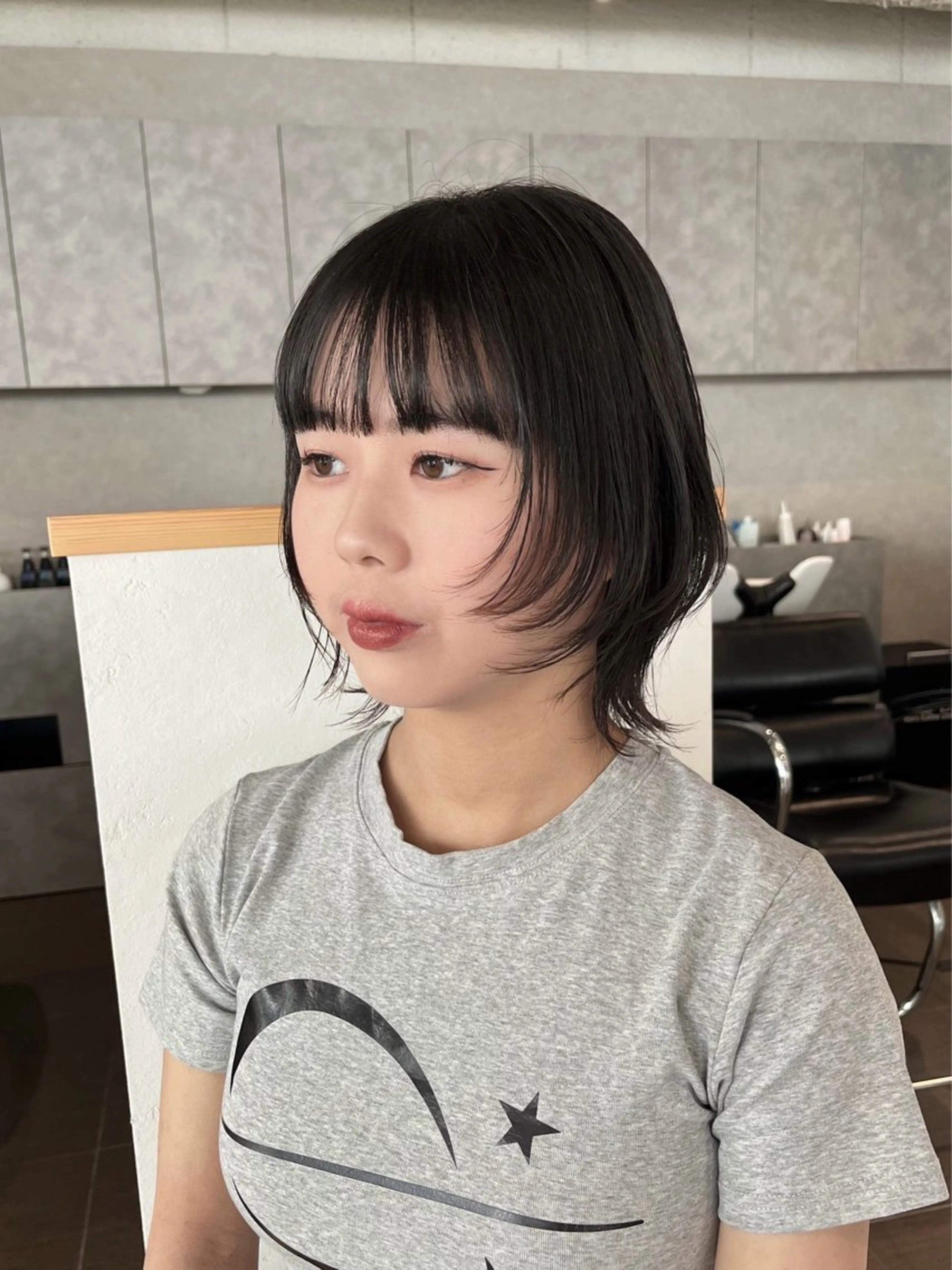 ショート ボブ ショートヘア ウルフカット ウルフボブ カット 桃果 momokaのヘアスタイル