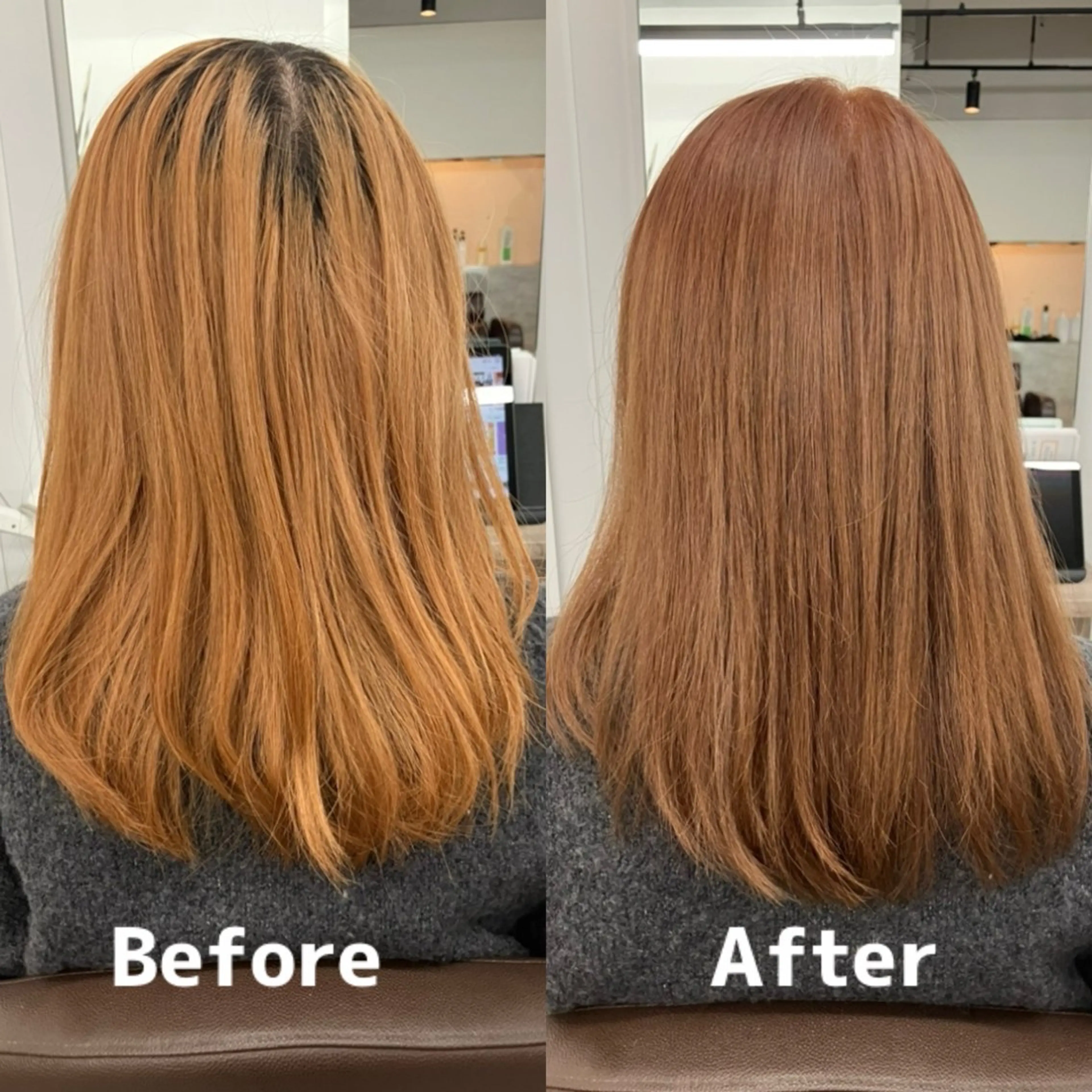 セミロング カラー 徳永 花怜のヘアスタイル