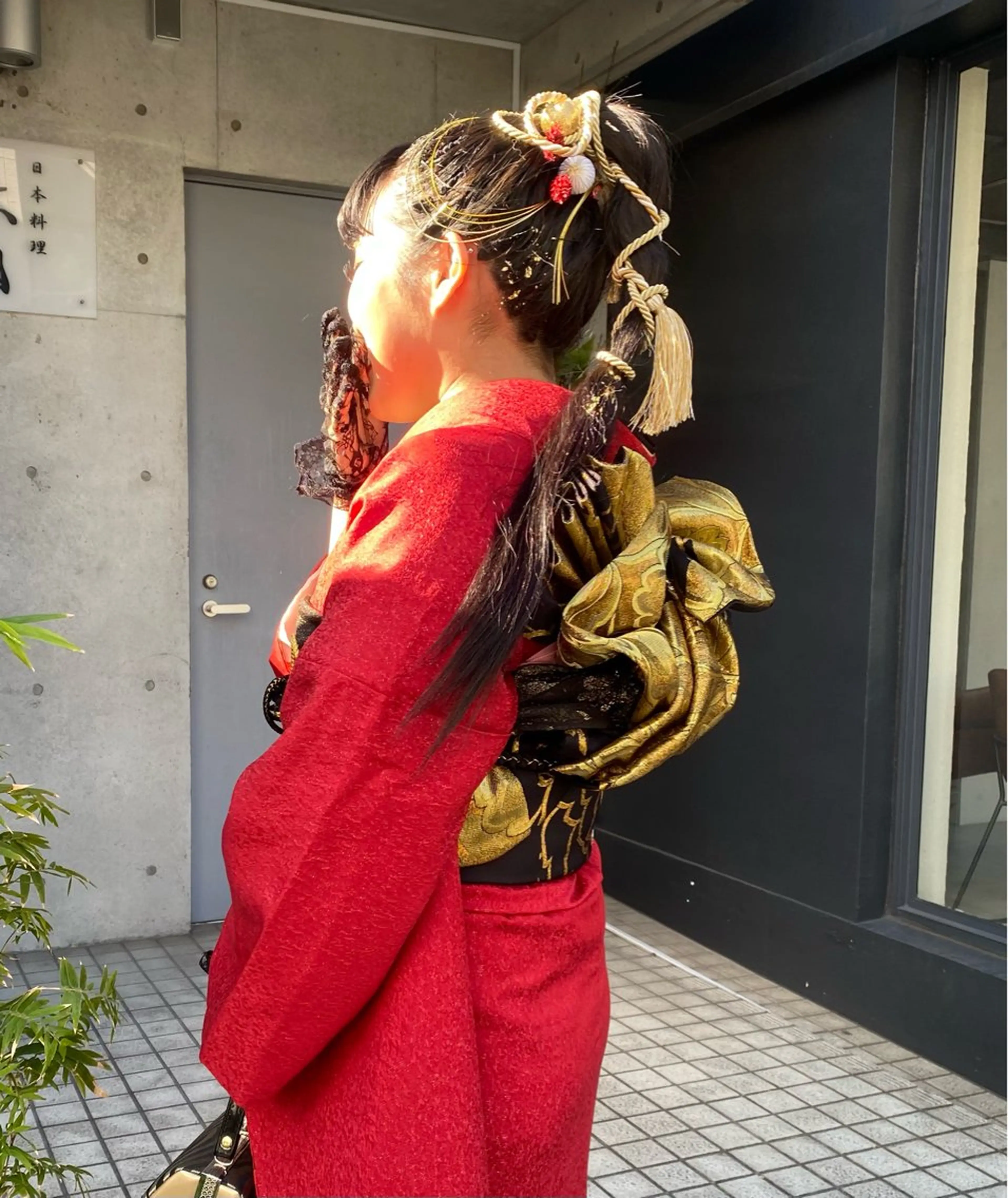 ヘアアレンジ 着付け ボブ／レイヤー／艶 🦕risa  森下のヘアスタイル