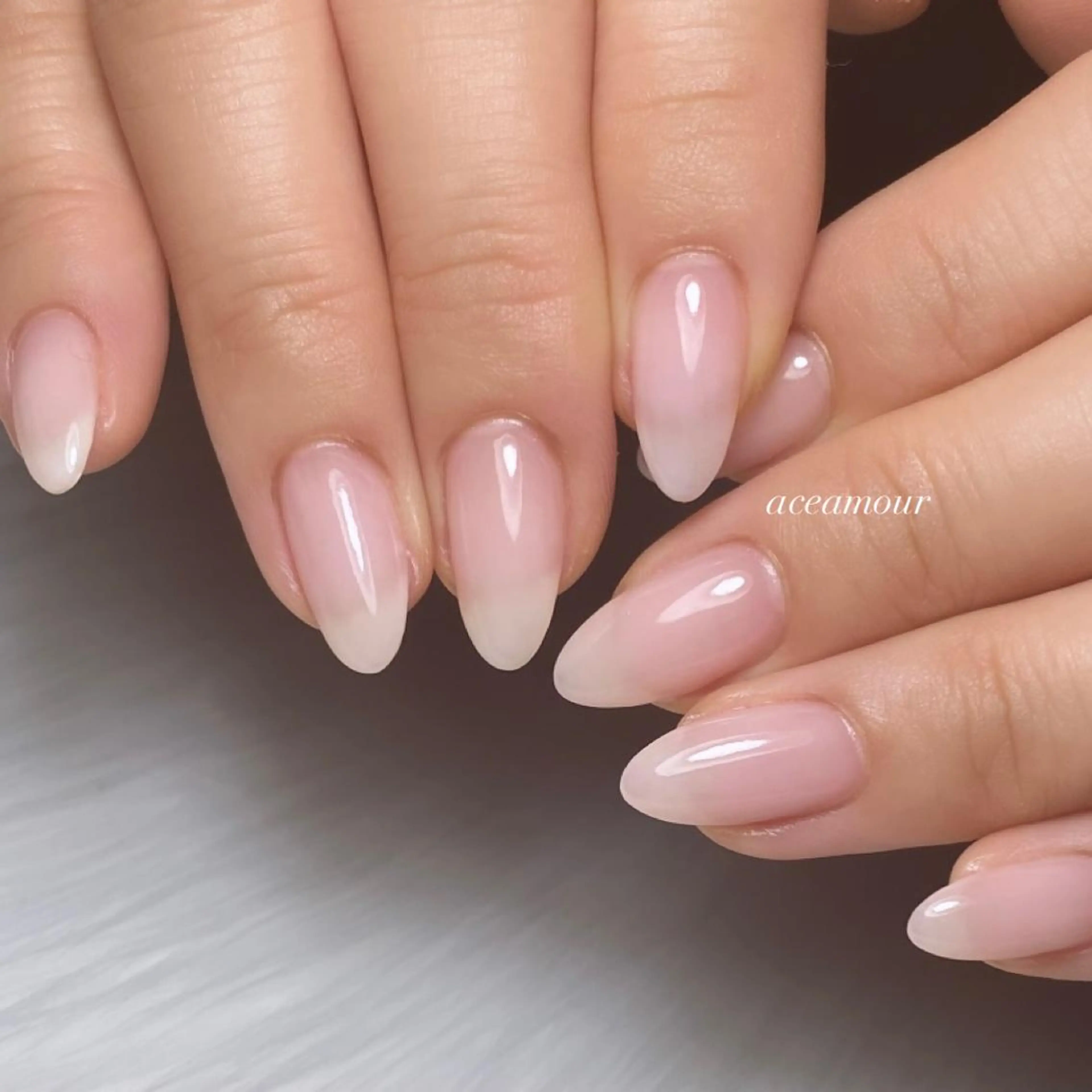 ネイル ハンドネイル ハンドケア ネイル/耳つぼ /新ホワイトニングのネイルデザイン