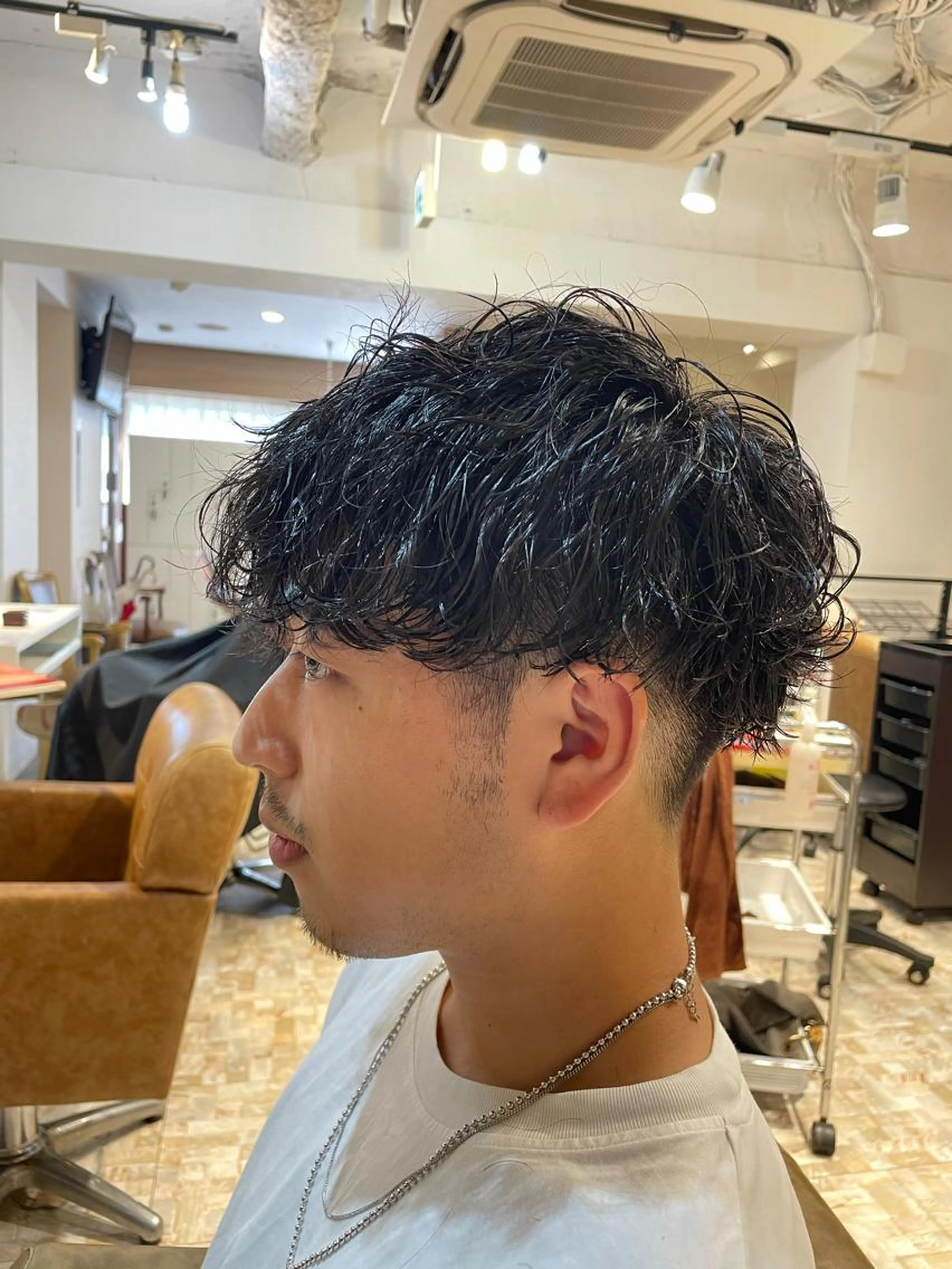 メンズ限定☆ 波巻きスパイラルパーマ＋カット¥12500→¥9000の写真