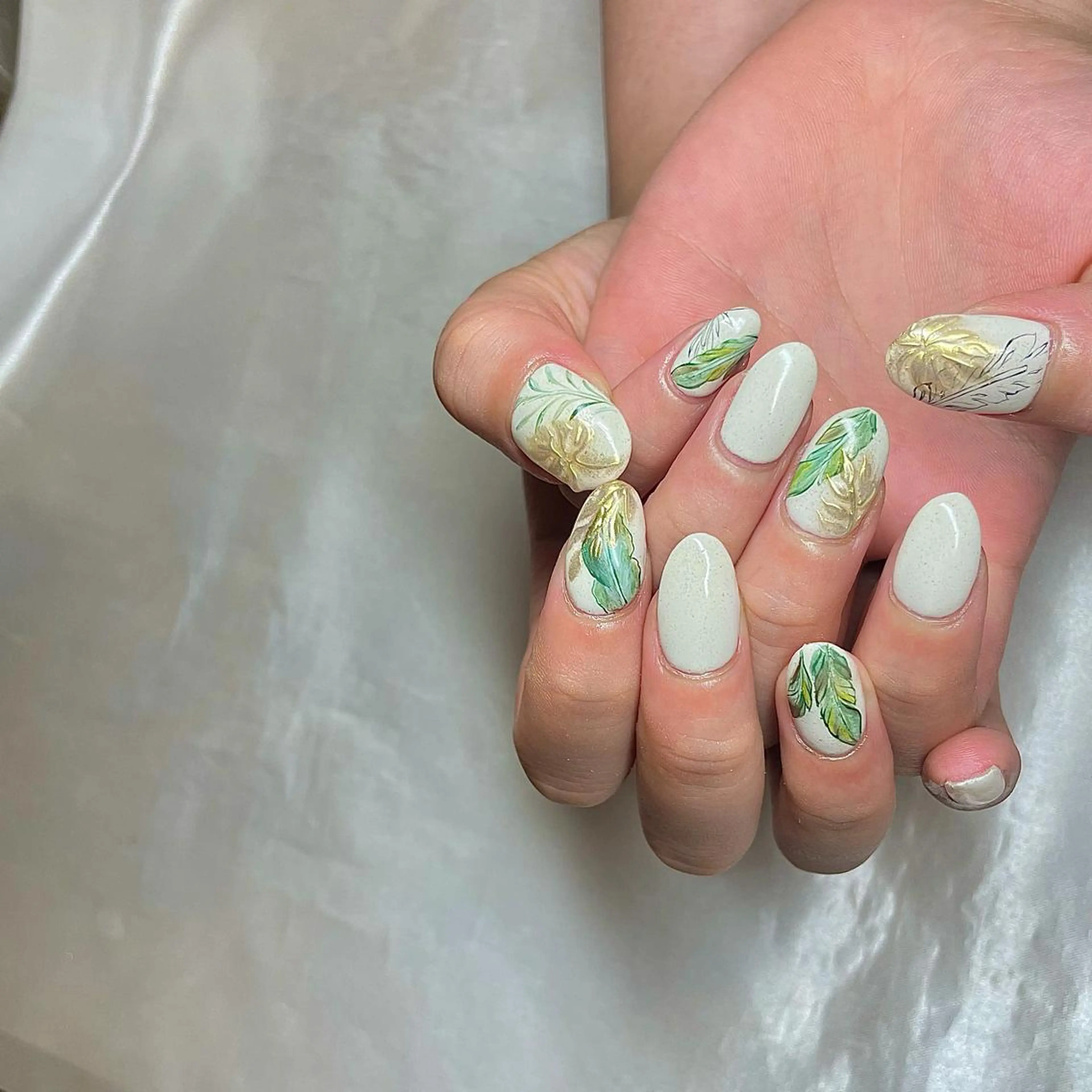 セミロング カラー パーマ ヘアアレンジ メンズ キッズ ネイル マツエク・マツパ ミラーネイル nail&eye Aoのマツエク・マツパデザイン