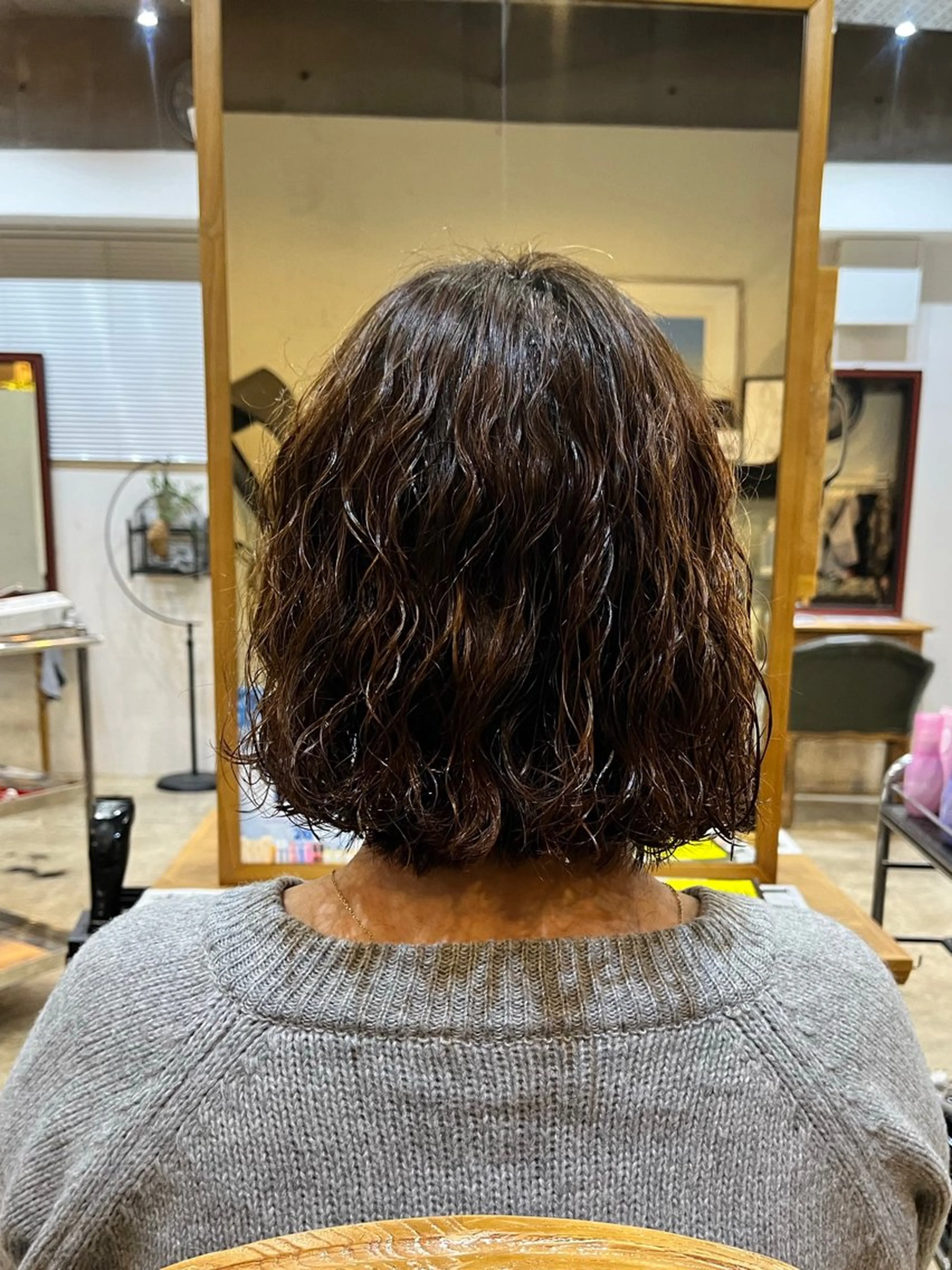 パーマ カット パーマ 松原 樹里のヘアスタイル