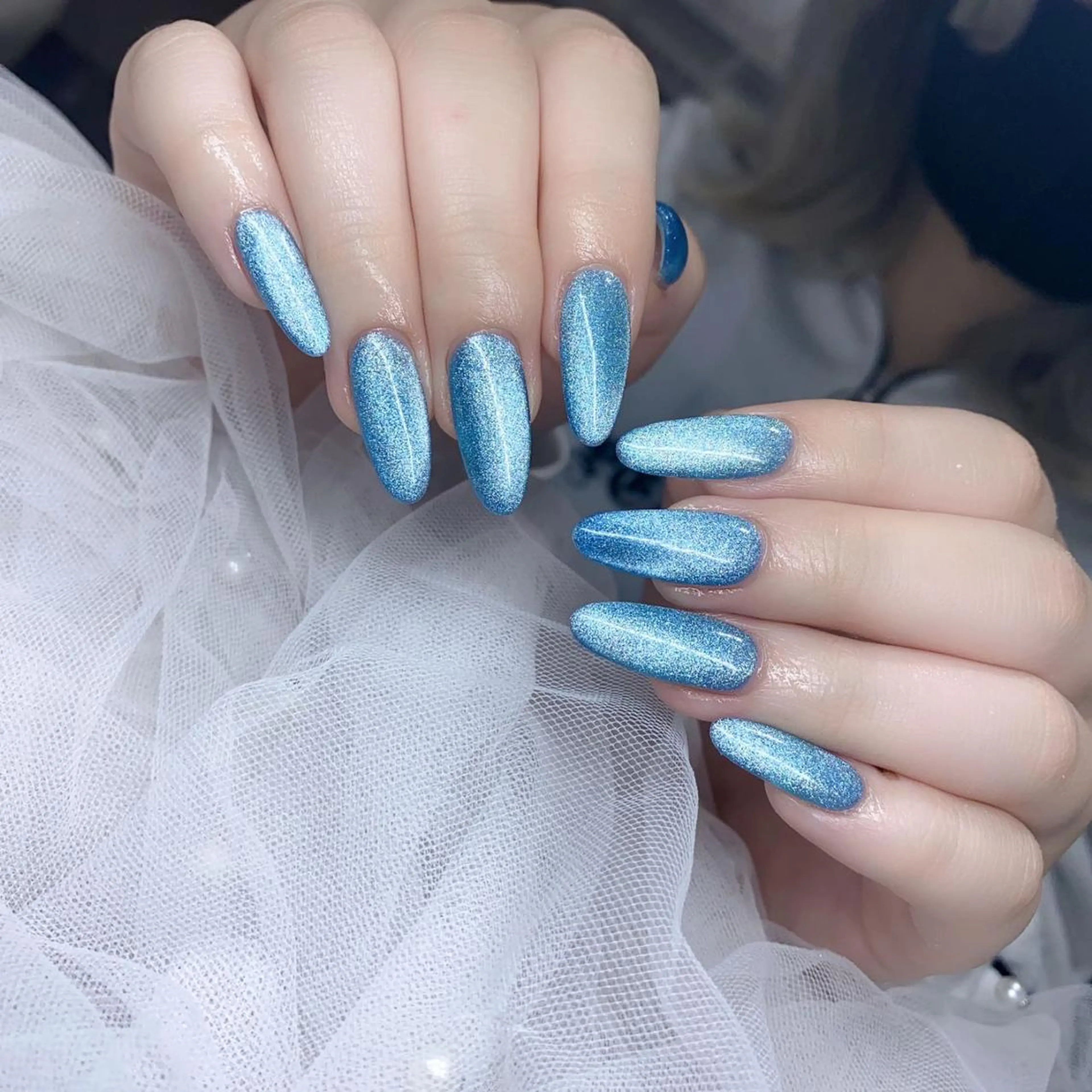 ネイル 長さ出し ワンカラーネイル ネイルチップ Queens 新宿本店のネイルデザイン