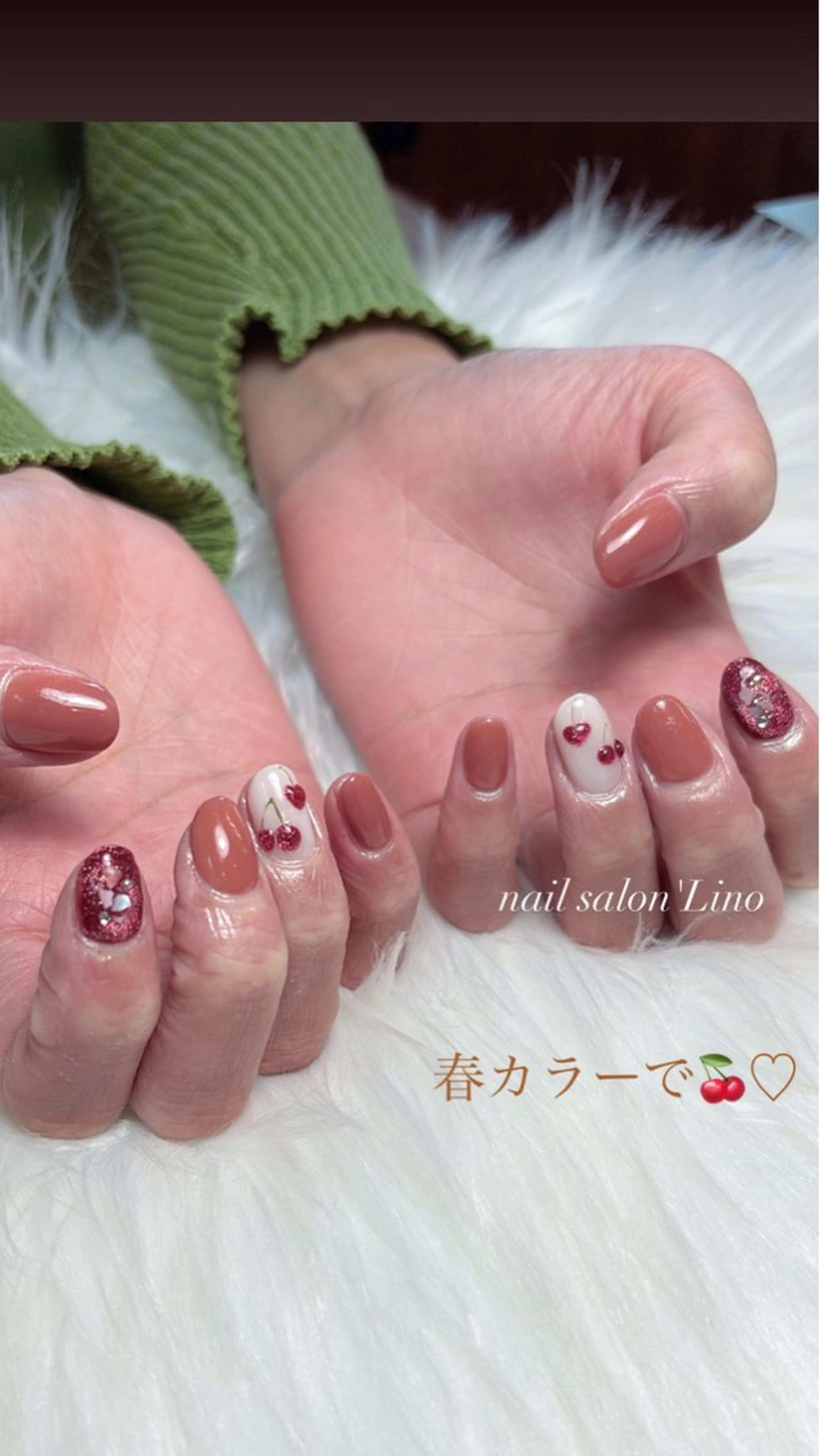 ネイル 春ネイル Lino𓂃⟡.· Chizuruのネイルデザイン