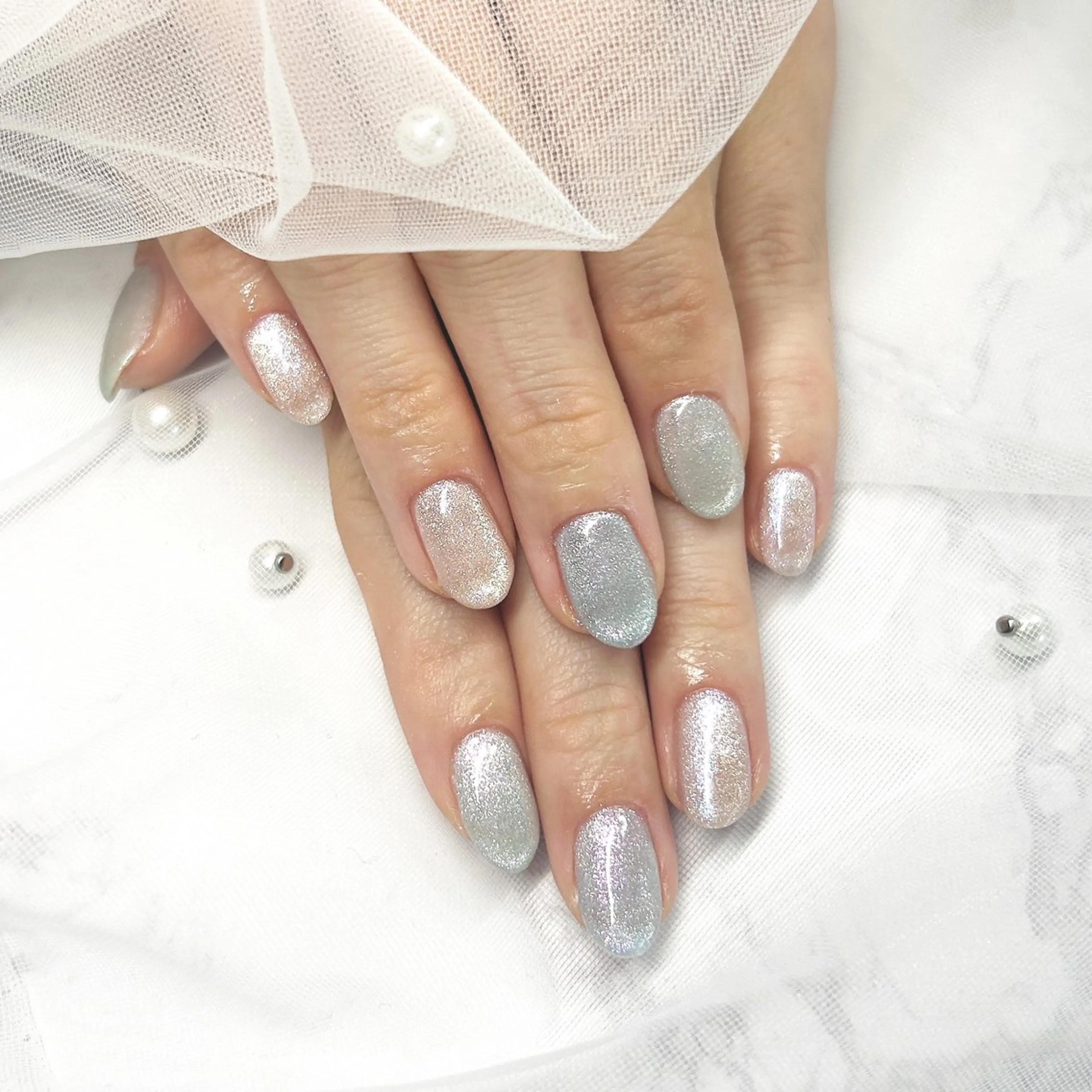 ネイル ジェルネイル マグネットネイル ワンカラーネイル シンプルネイル Noble Rose🥀のネイルデザイン