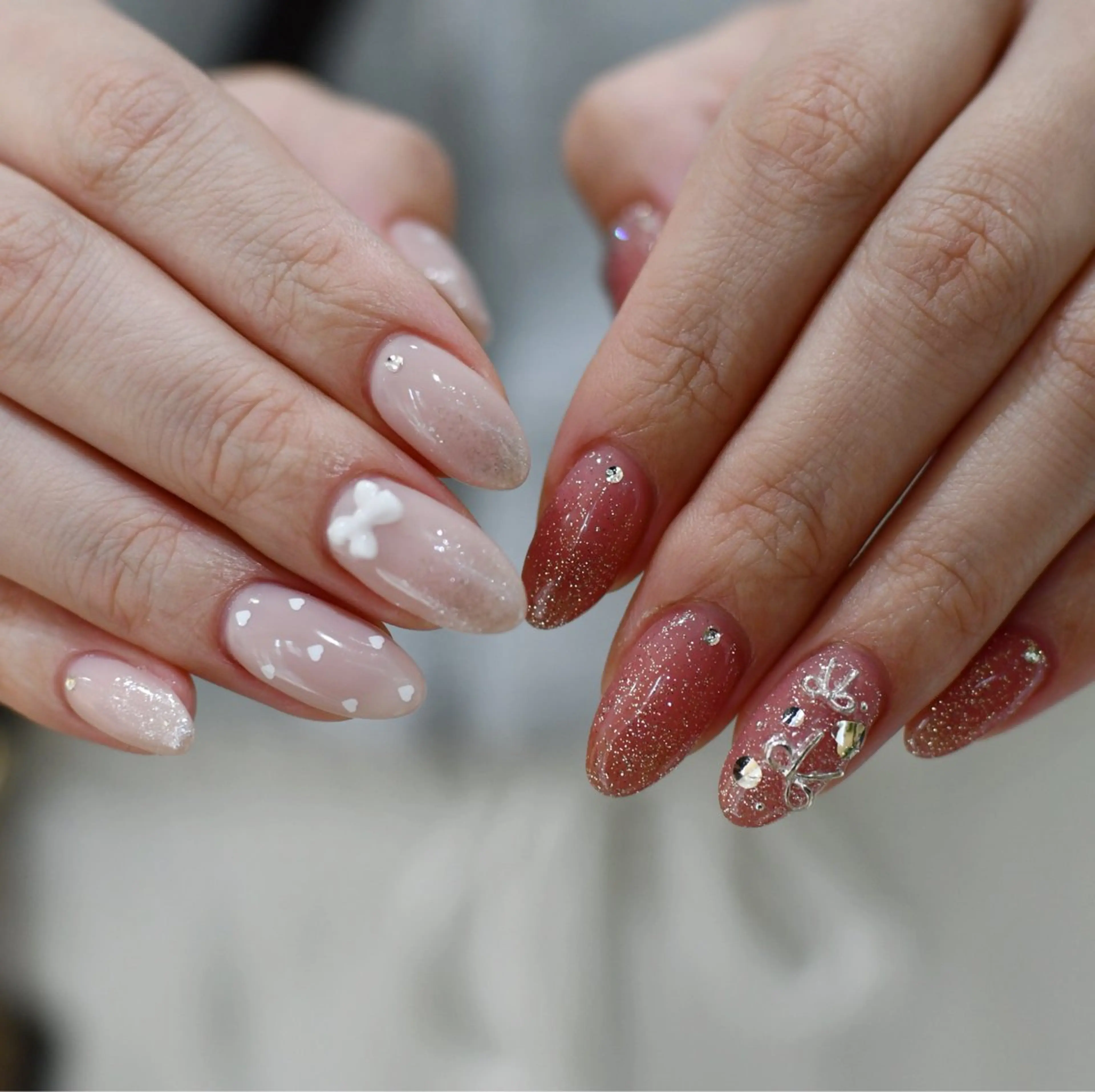 ネイル ニュアンスネイル ハンドネイル nuu 栄  /  シェアサロン所属・nuu栄 ユキ / 大人ニュアンスのネイルデザイン