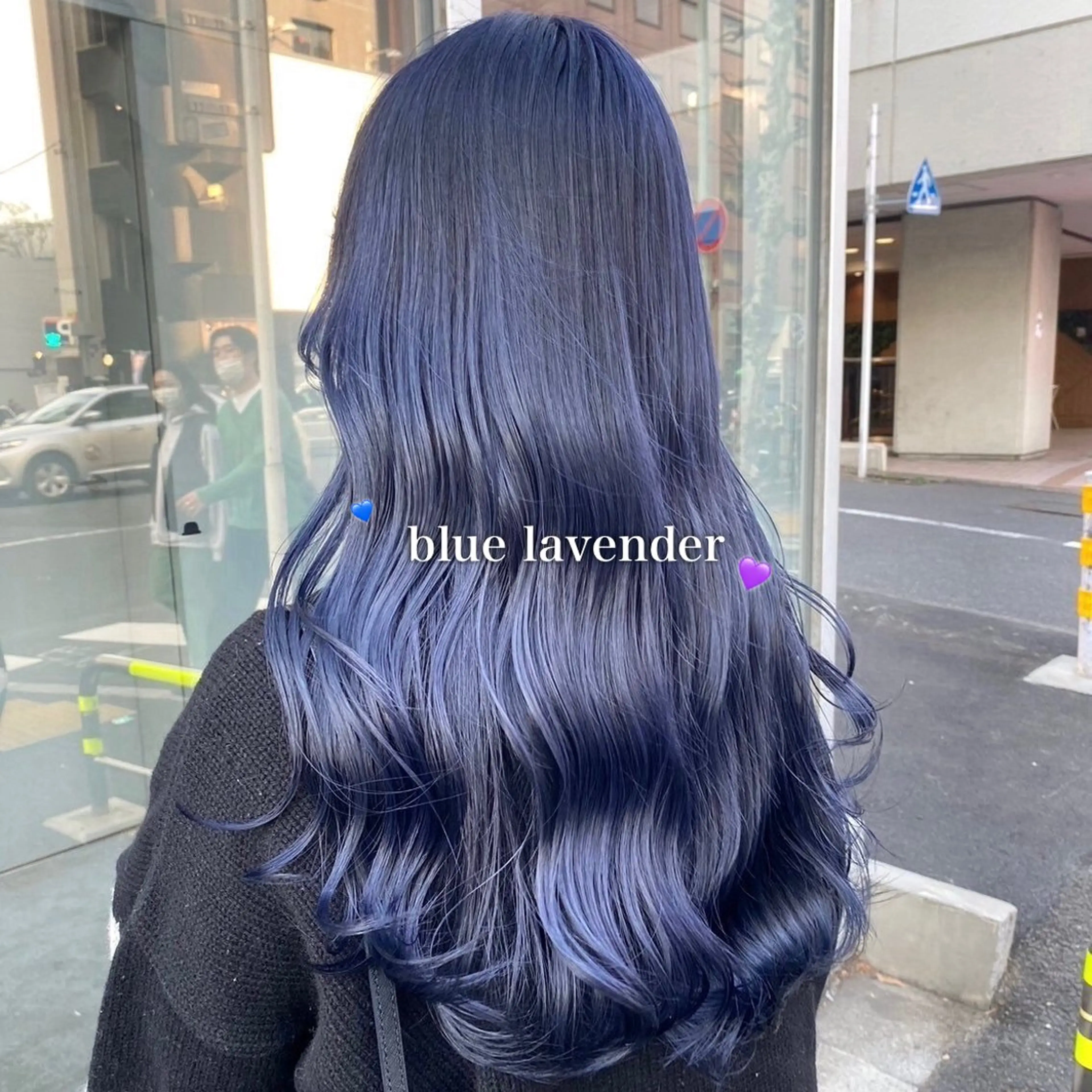 ロング カラー 韓国っぽ♡寒色/暗髪 🫧MOEKA🦋のヘアスタイル