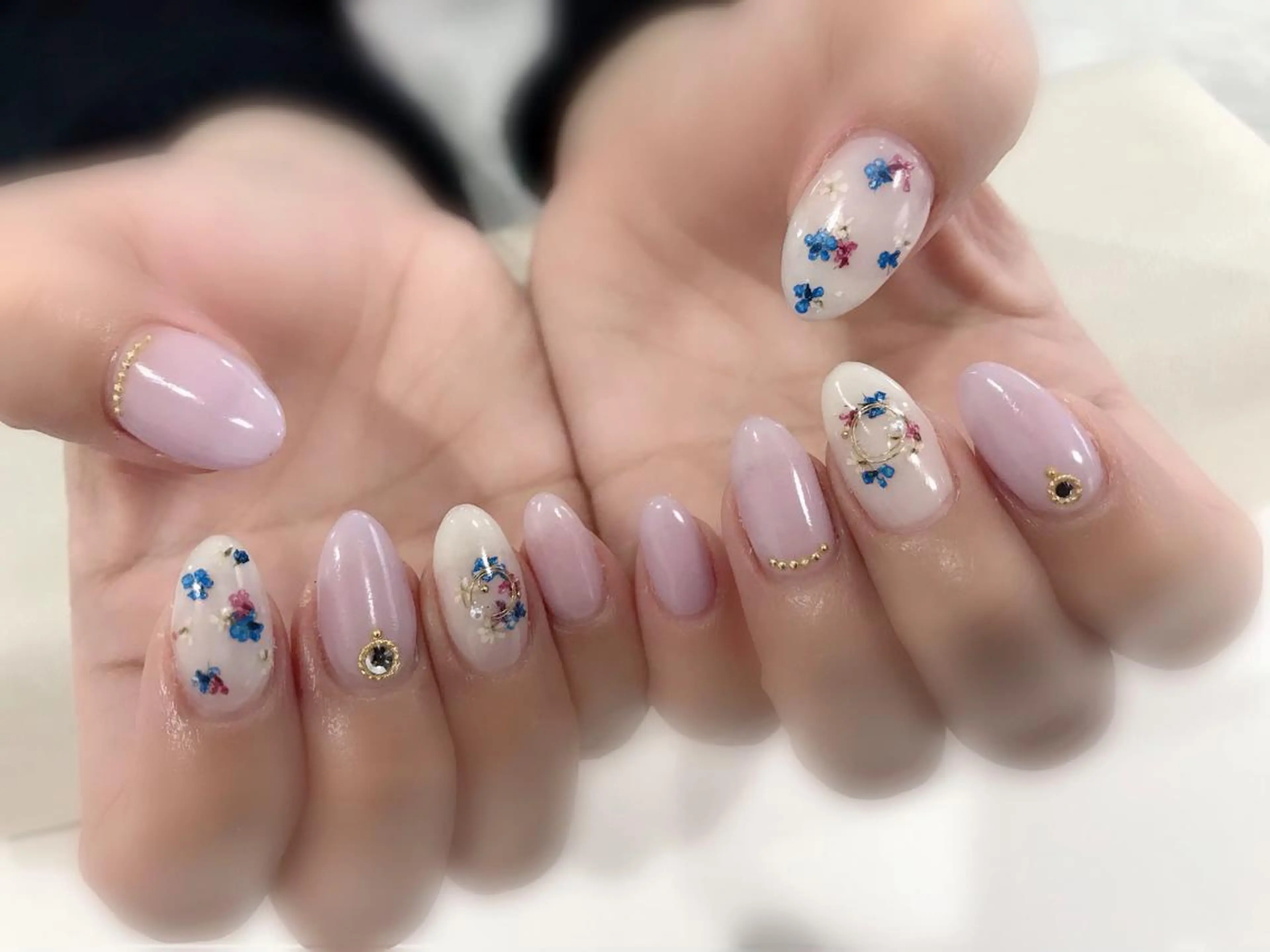 ネイル フラワーネイル フットネイル ニュアンスネイル シンプルネイル 春ネイル ネイル フフラ所属・nail fufla ♡yamane♡のネイルデザイン