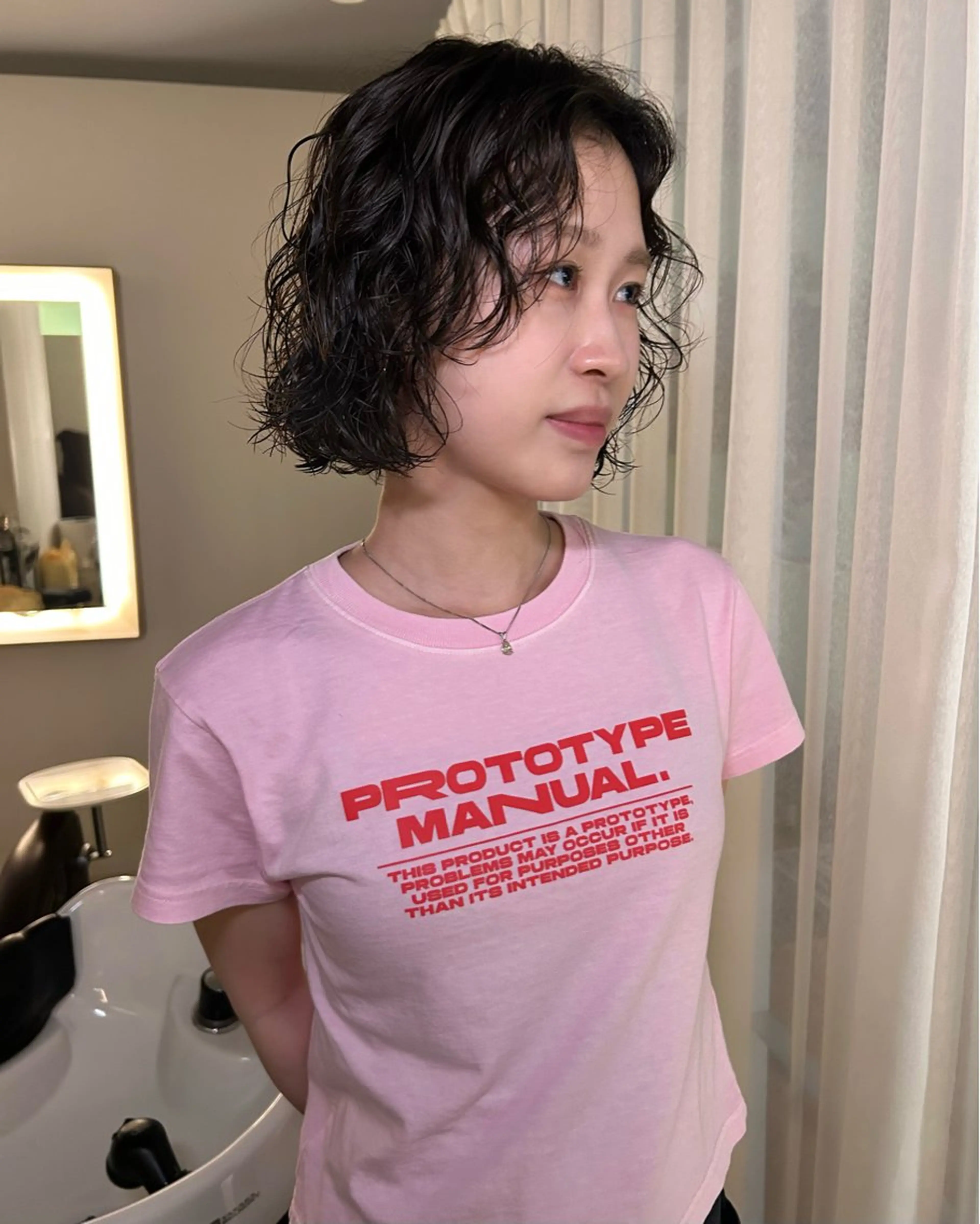 ショート パーマ ボブ tricca  ginza所属・ボブ・レイヤー ・パーマ【iri】のヘアスタイル