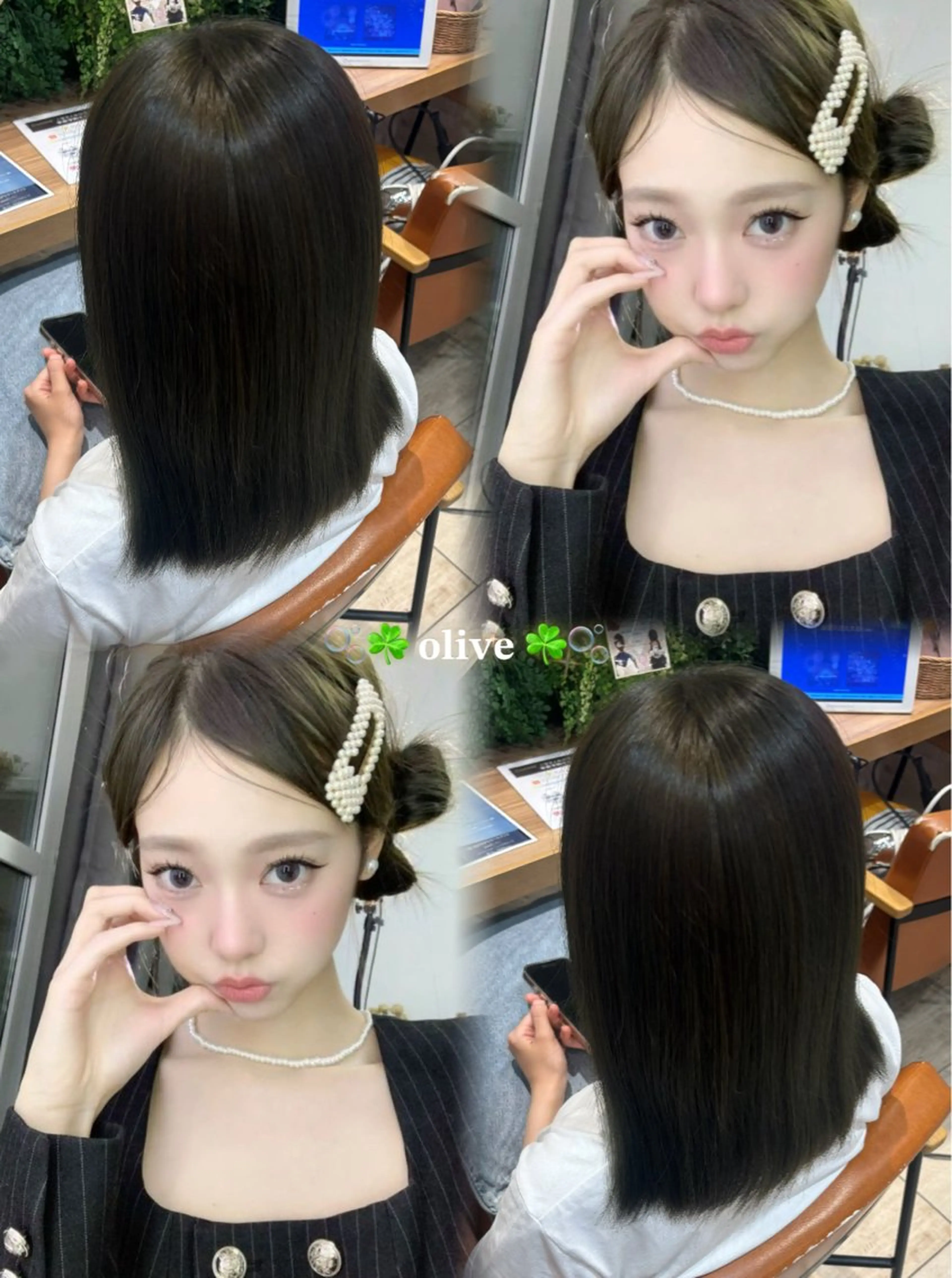 ミディアム 横浜🎶エクステ💟 ピンク🩷なつみ🎀のヘアスタイル