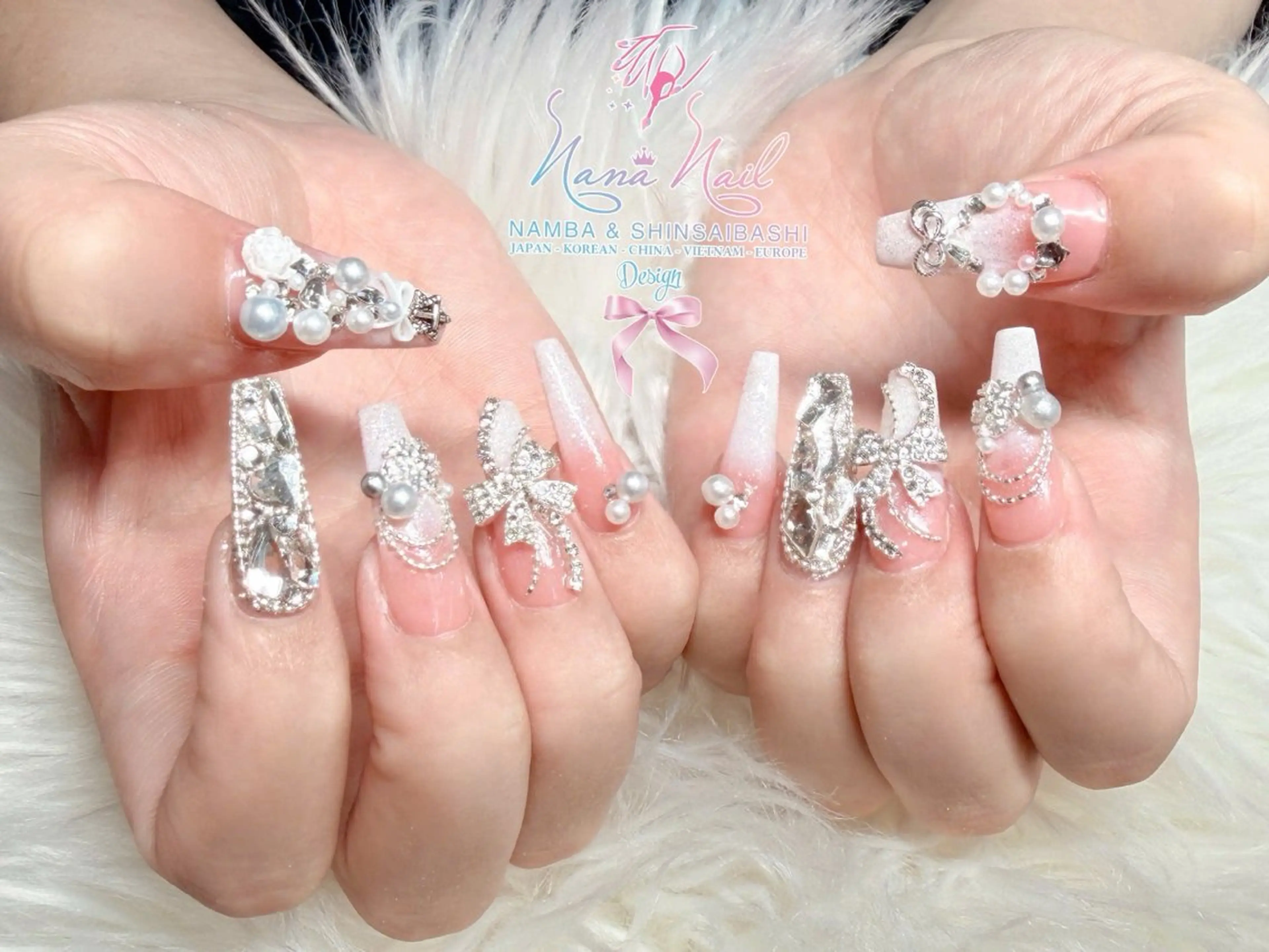 ネイル チークネイル 桜ネイル フラッシュネイル フットネイル ジェルネイル ７９LINA NAIL 心斎橋店所属・リナネイル アメ村心斎橋店のネイルデザイン