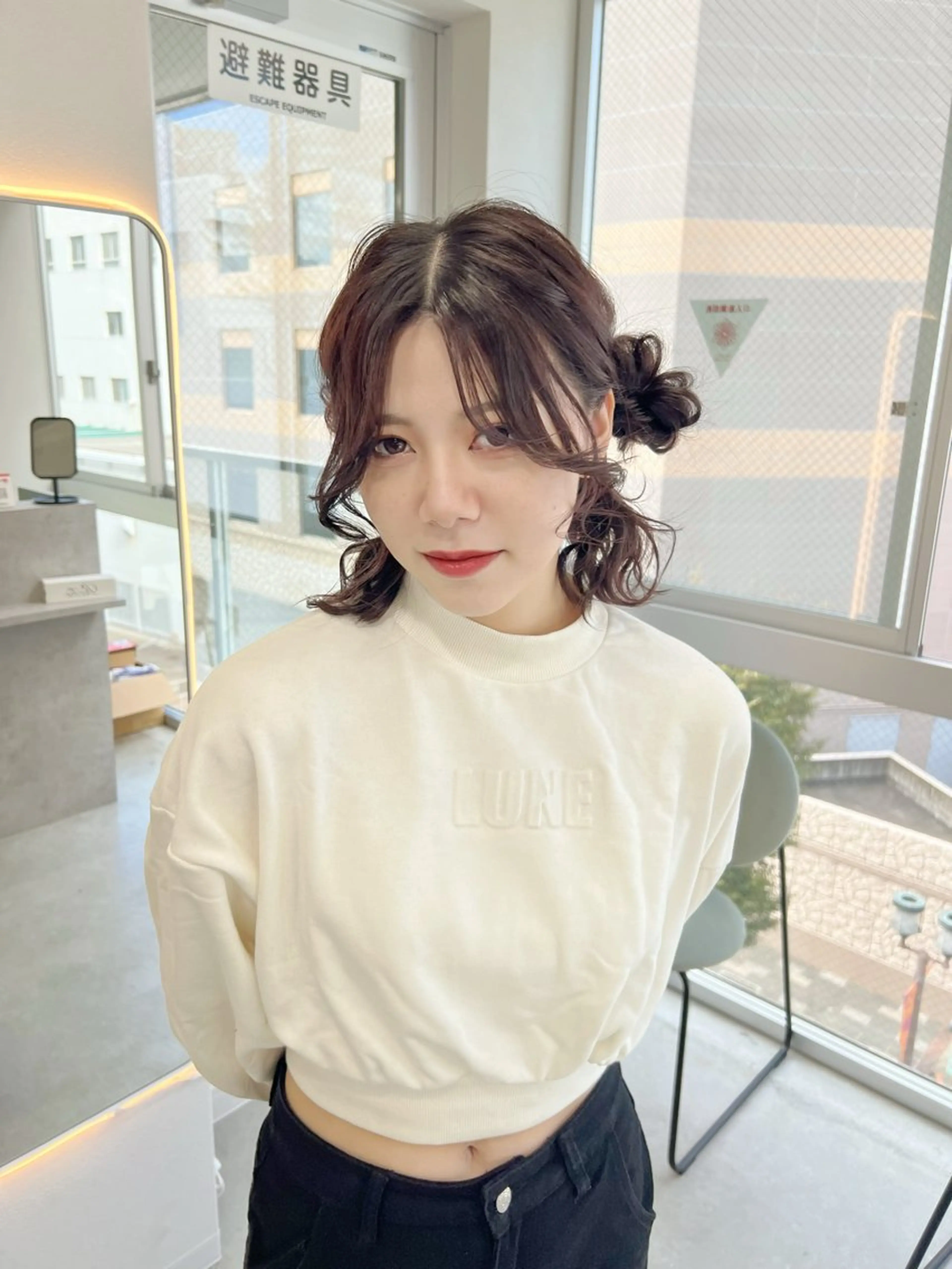 ロング maya レイヤーカットのヘアスタイル