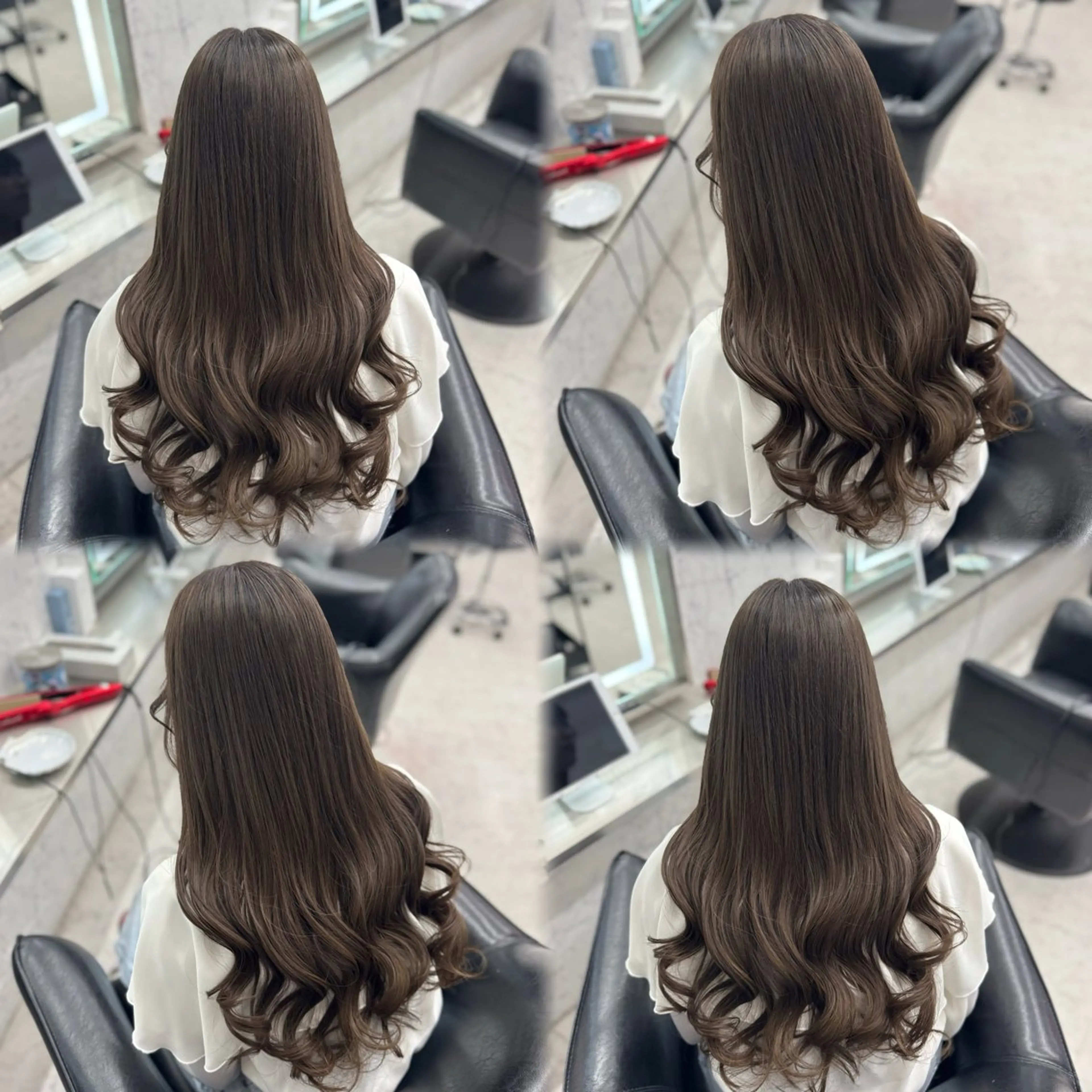 ロング カラー ブラウンカラー ハイトーンカラー JPCY MIRIYAのヘアスタイル