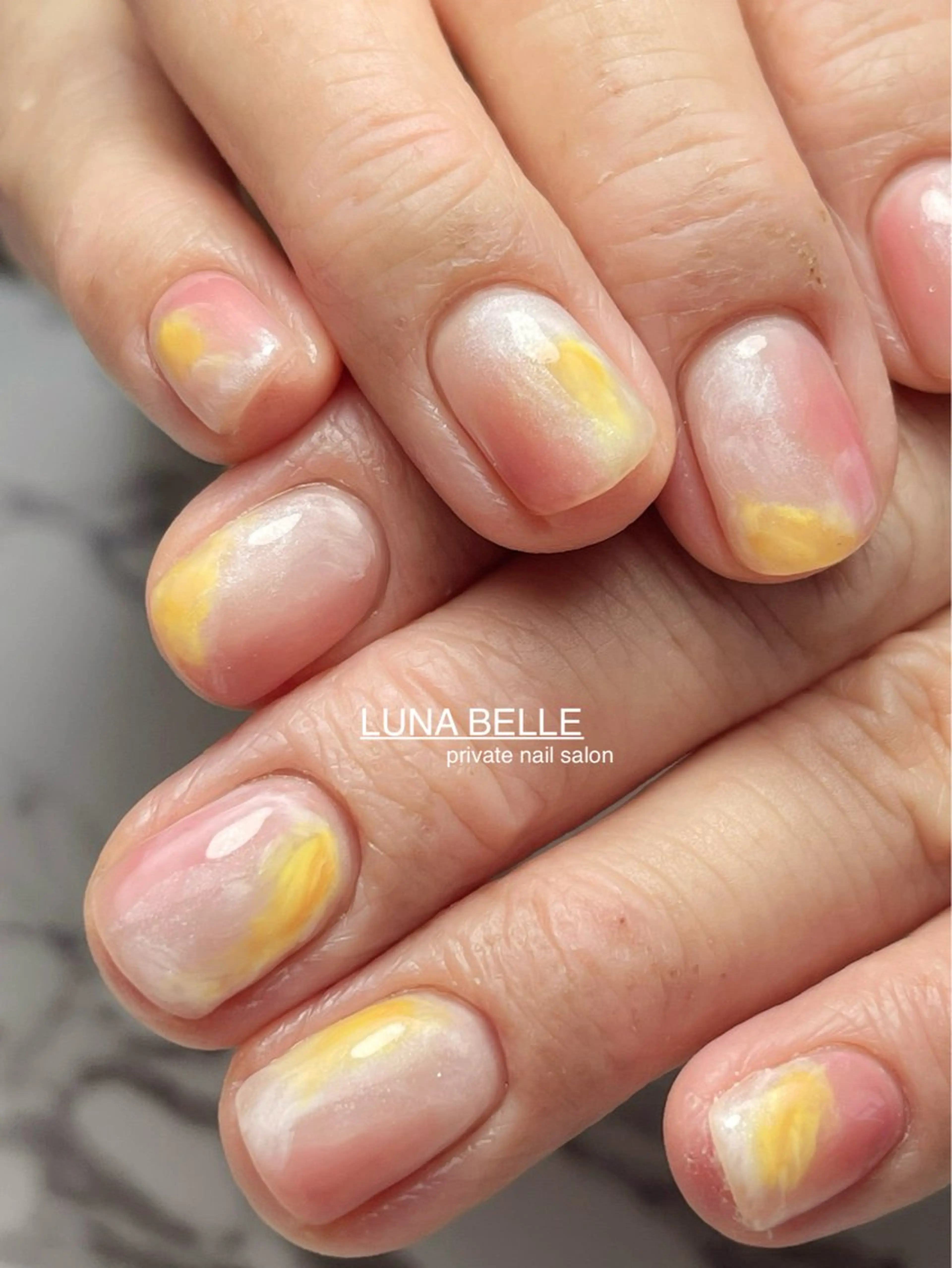 ネイル 春ネイル ハンドネイル LUNA BELLEのネイルデザイン