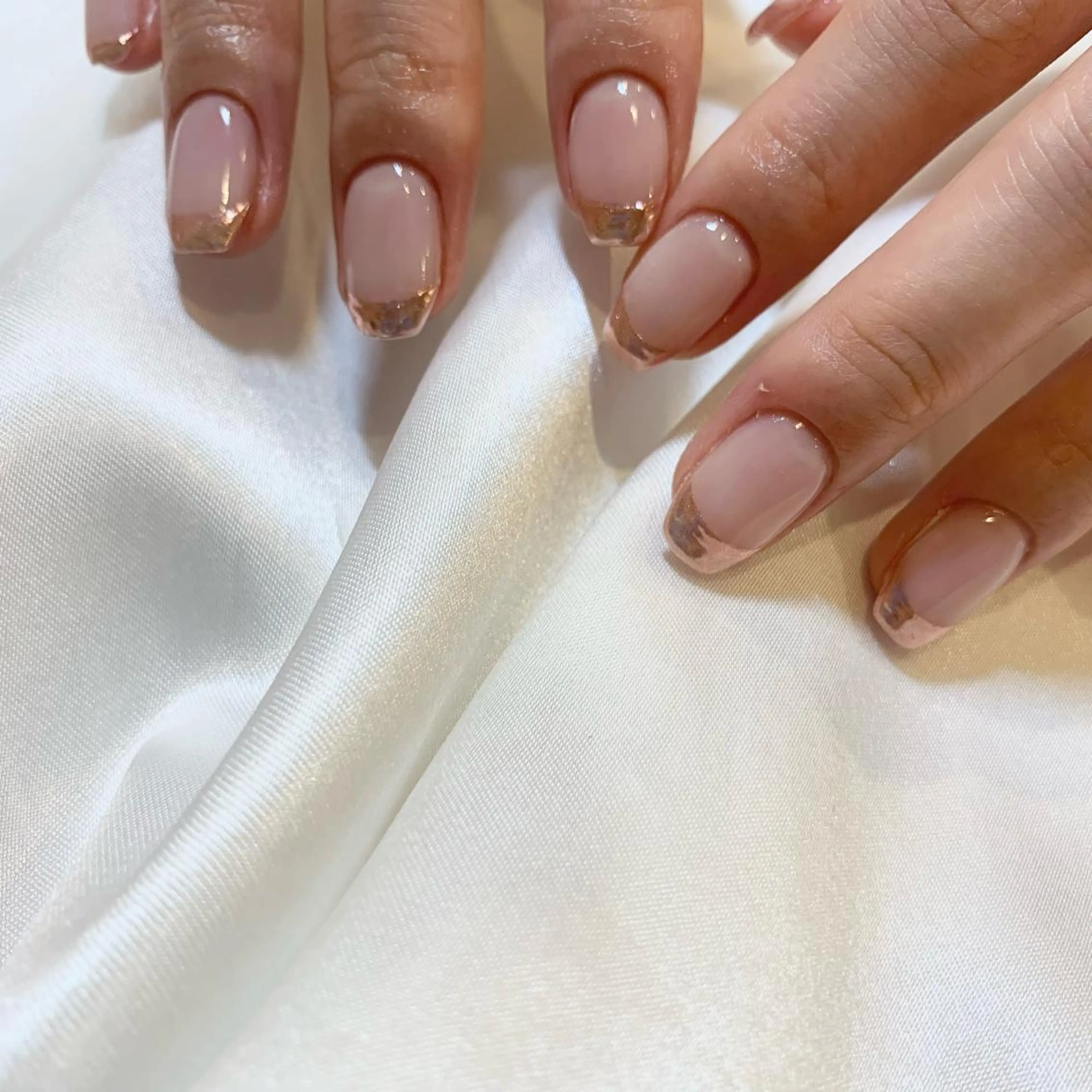 ネイル フレンチネイル ミラーネイル ハンドネイル ui nailのネイルデザイン