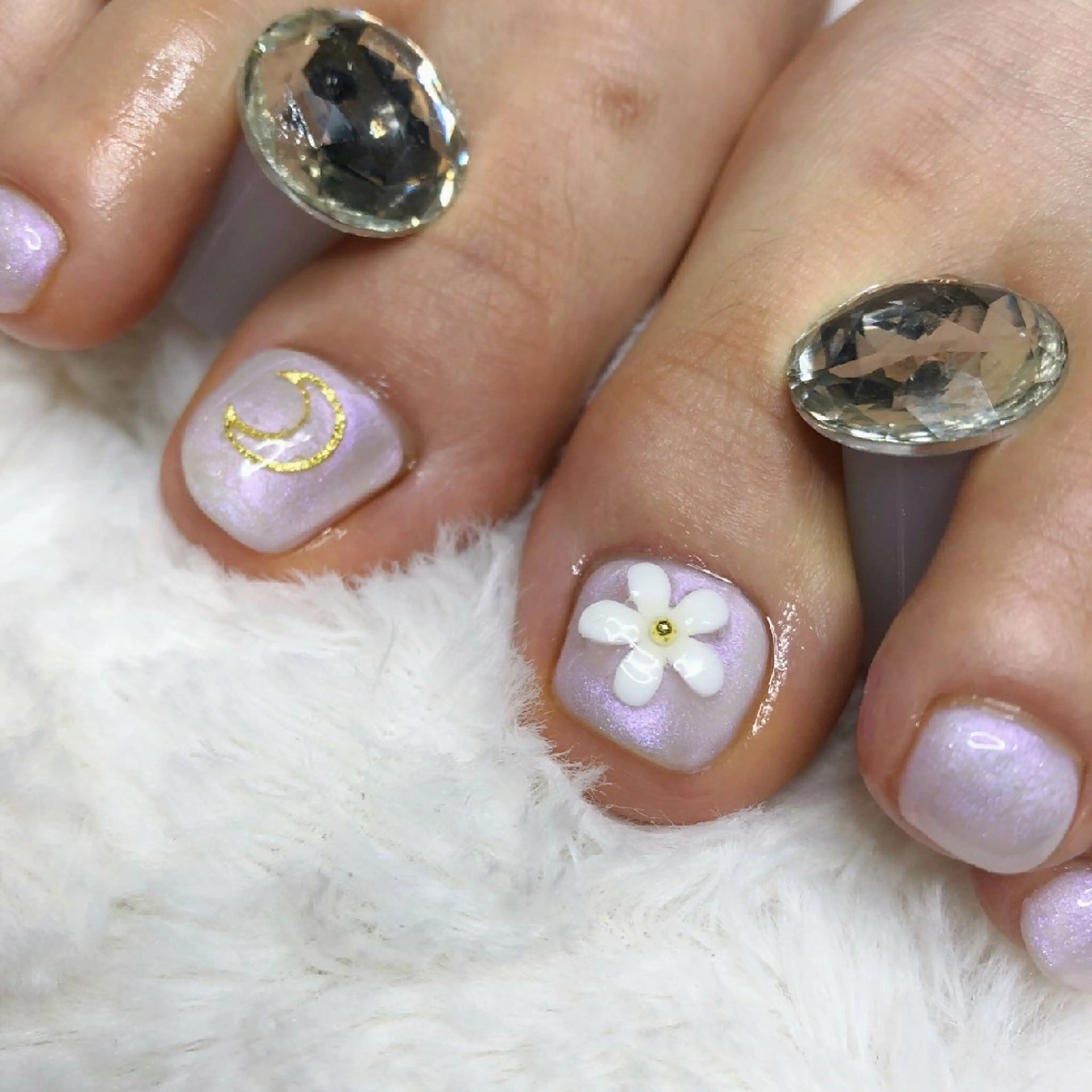 ネイル フットネイル ラメ(グリッター) シンプルネイル N.Sサロン Miyauchiのエステ・リラクイメージ