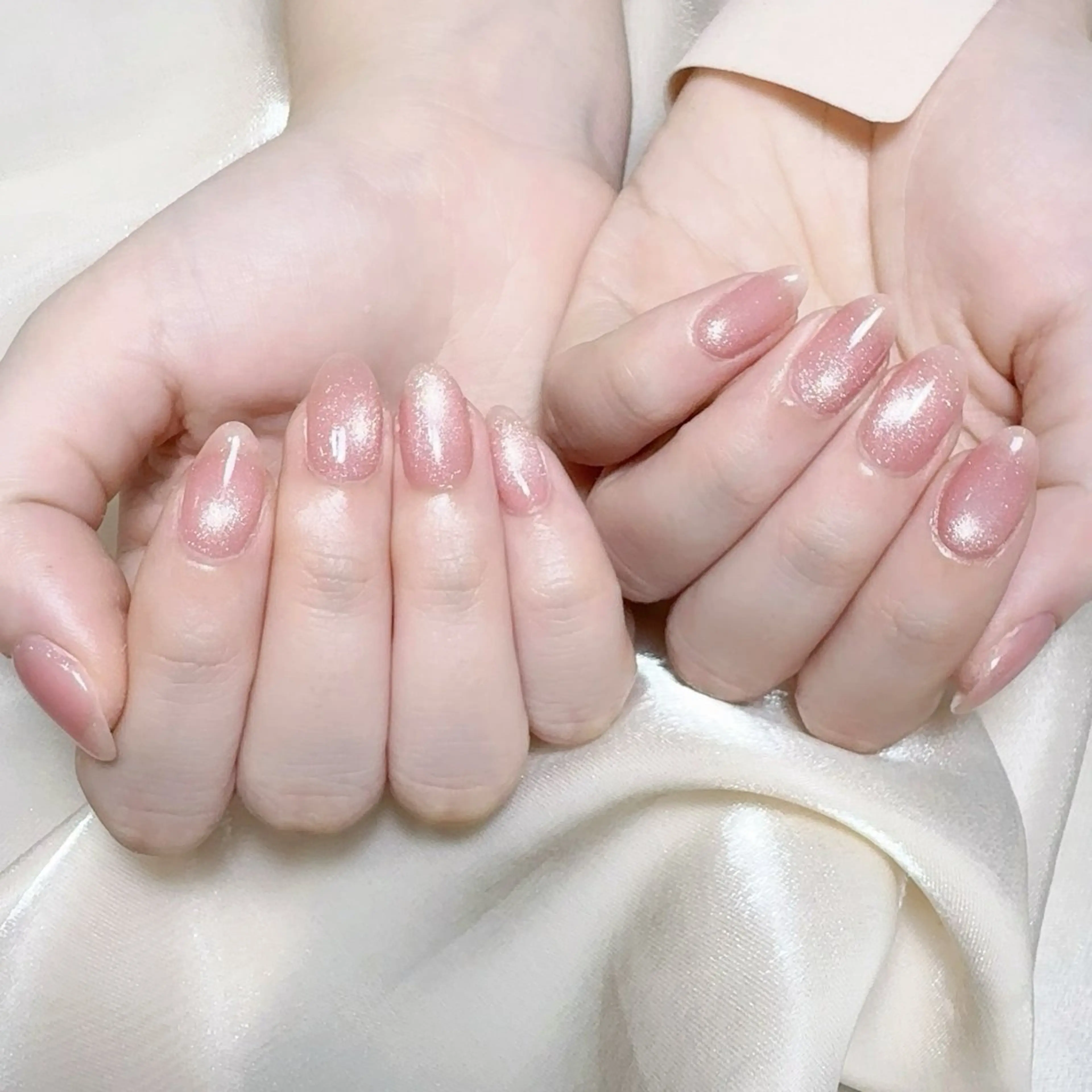 メンズ ネイル メンズ韓国風 アートネイル オーロラネイル ガーリー キラキラネイル ハンドネイル Nail salon 木にいるのネイルデザイン