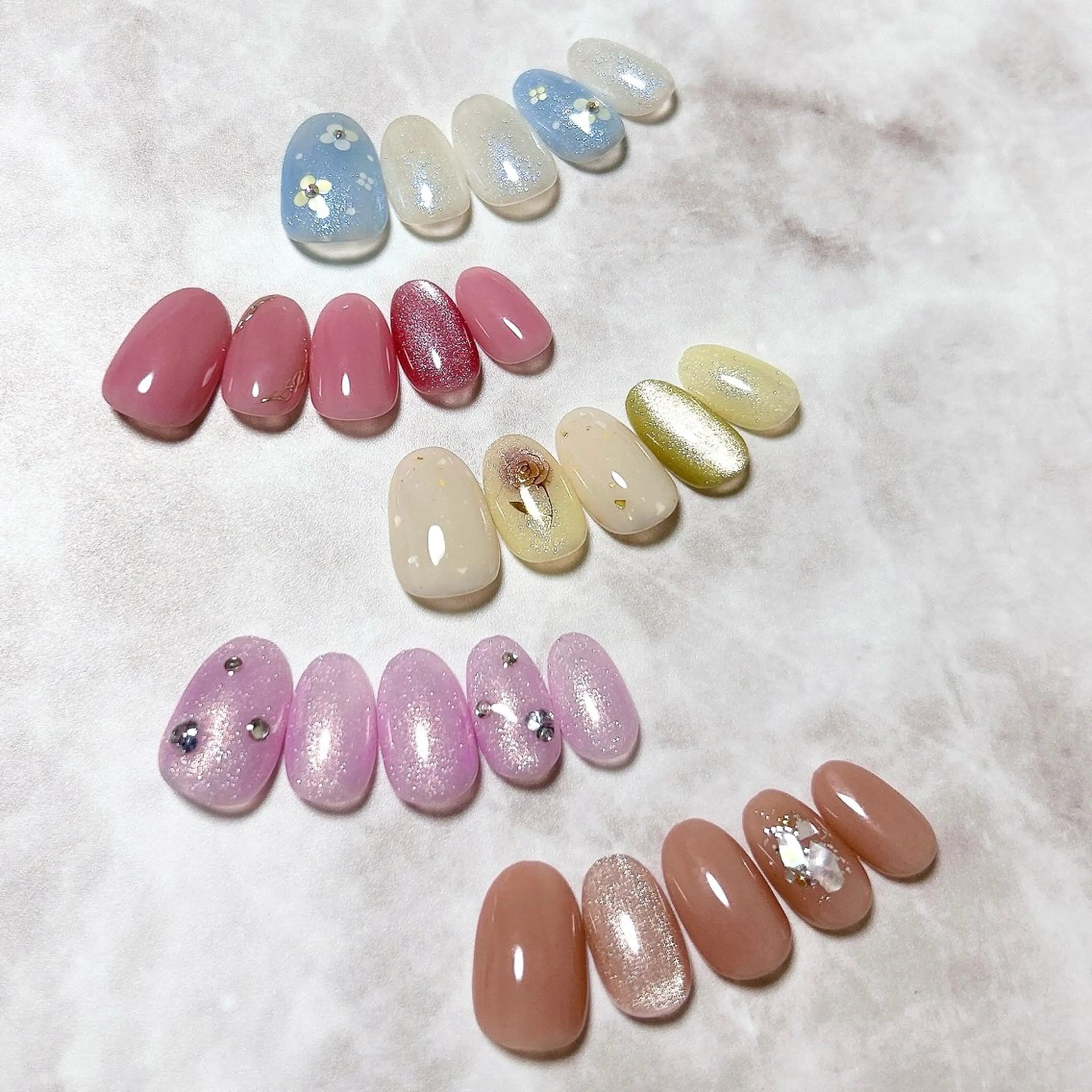 ネイル オフィスネイル シンプルネイル ハンドネイル private salon Reiのネイルデザイン