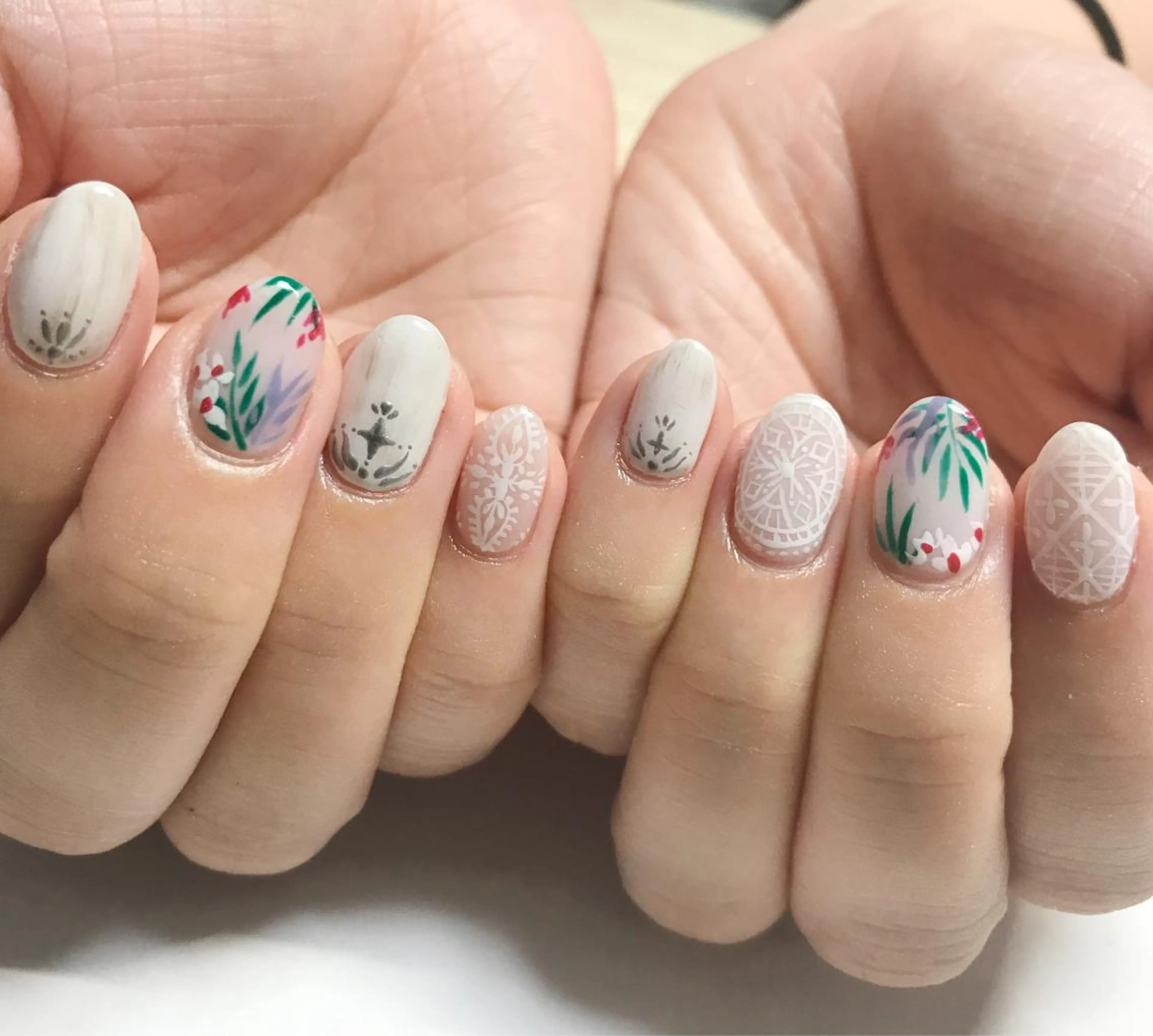 ネイル アートネイル nail salon en familleのネイルデザイン