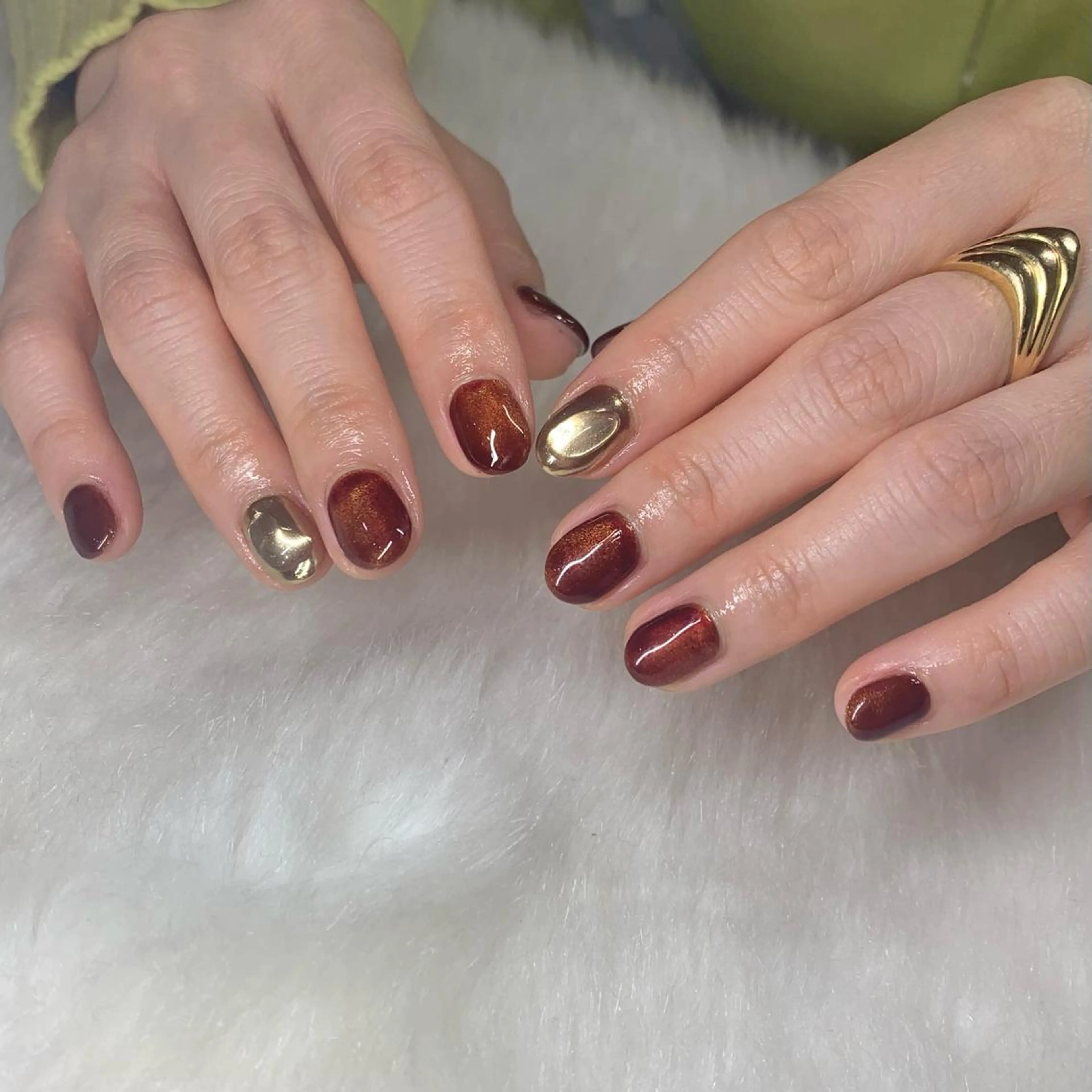 ネイル マグネットネイル ミラーネイル Nes.nail所属・🌼Nomura Yuko🌷のネイルデザイン