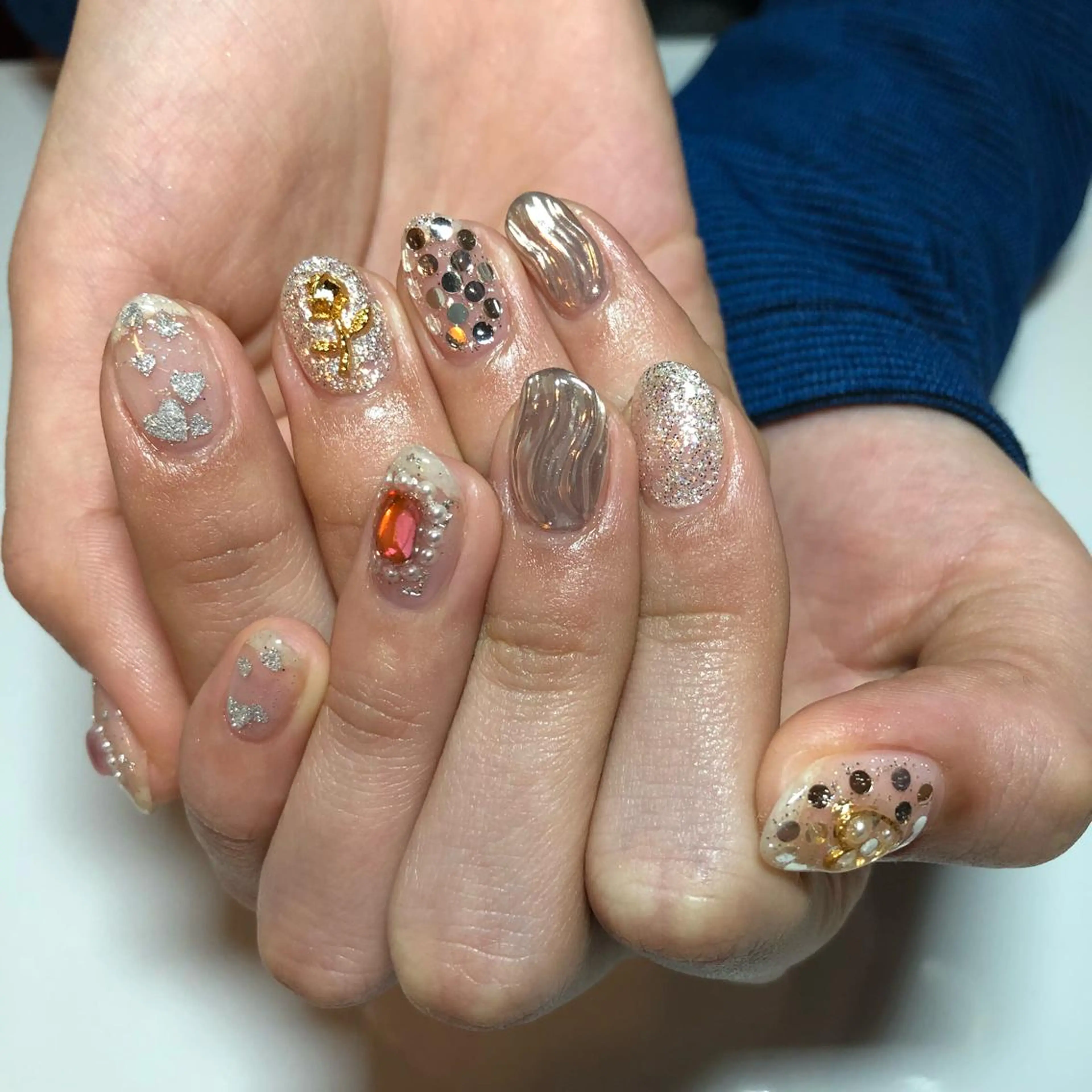 ネイル ニュアンスネイル g-up nail所属・米田 律子のネイルデザイン