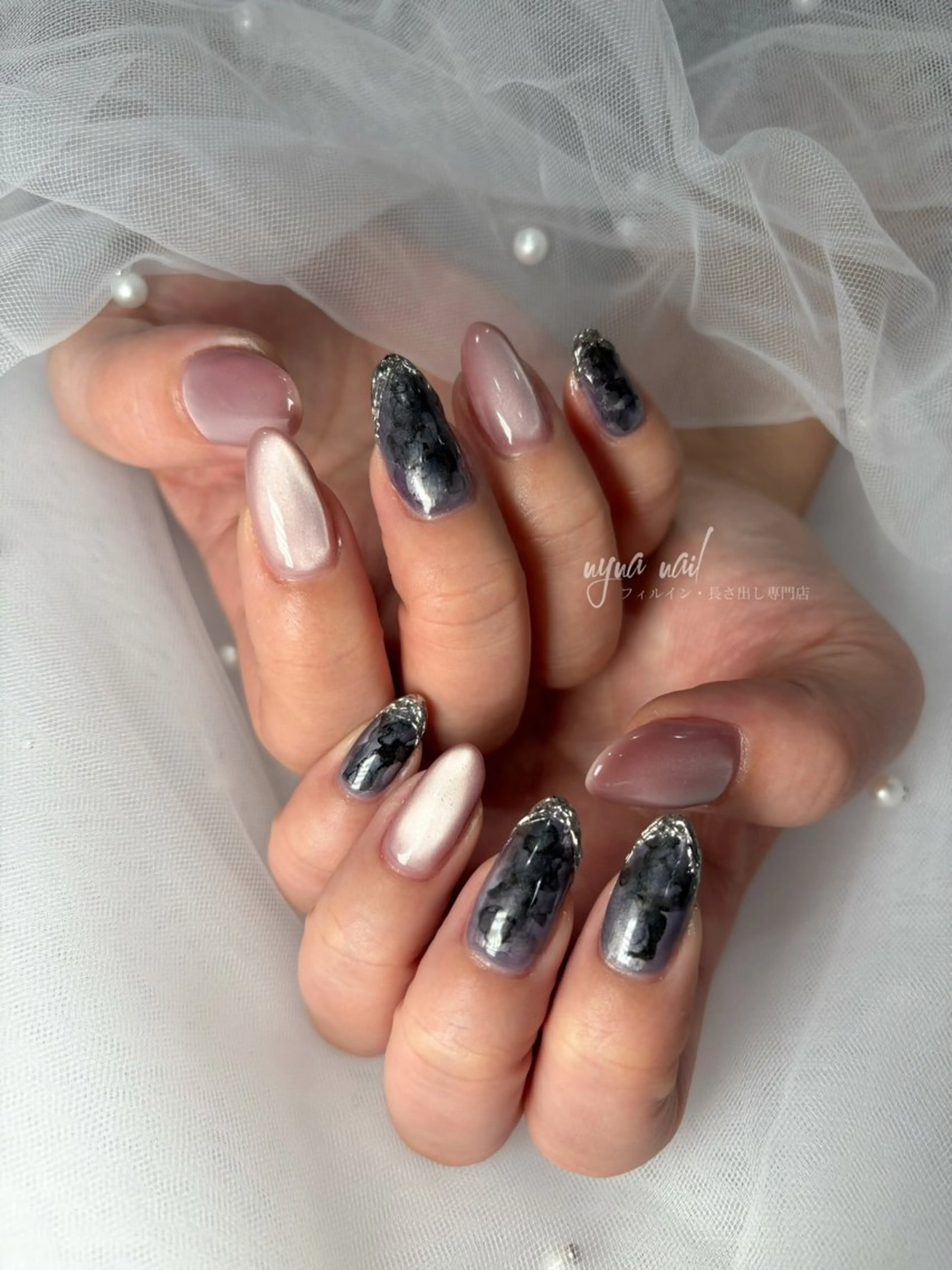 ネイル ハンドネイル 長さ出し専門 nynaのネイルデザイン