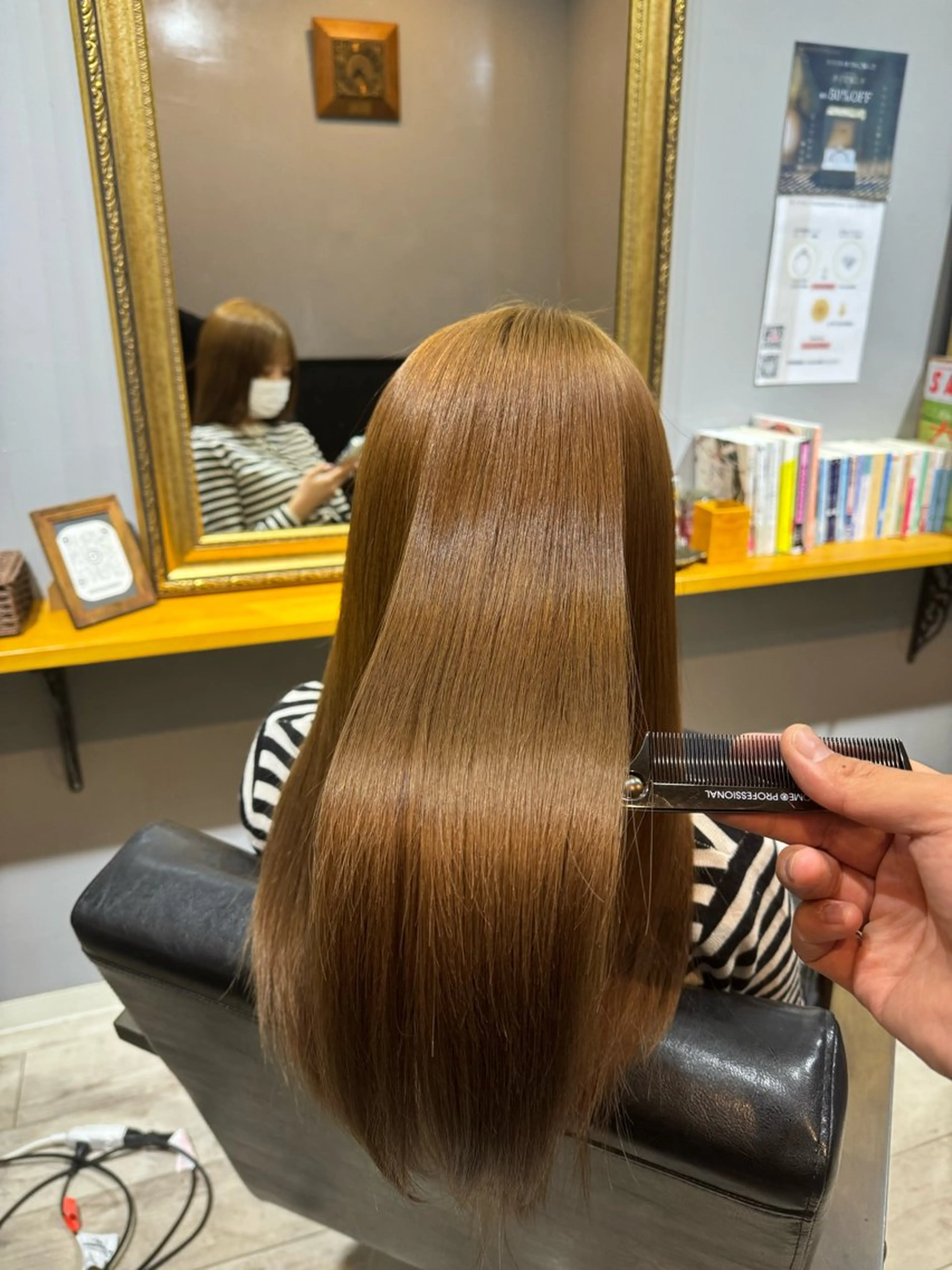 ロング 渡辺俊介 暗髪カラー /美髪矯正/髪質改善のヘアスタイル